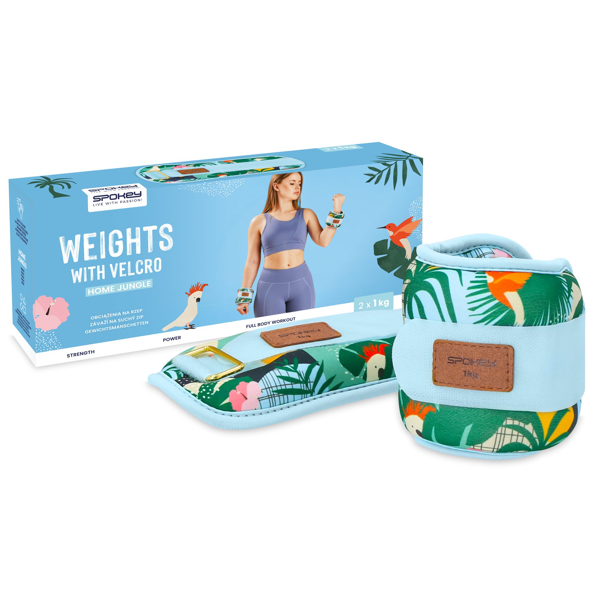 Spokey HOME JUNGLE 2x 1 kg gewichten Spokey HOME JUNGLE 2x 1 kg gewichten