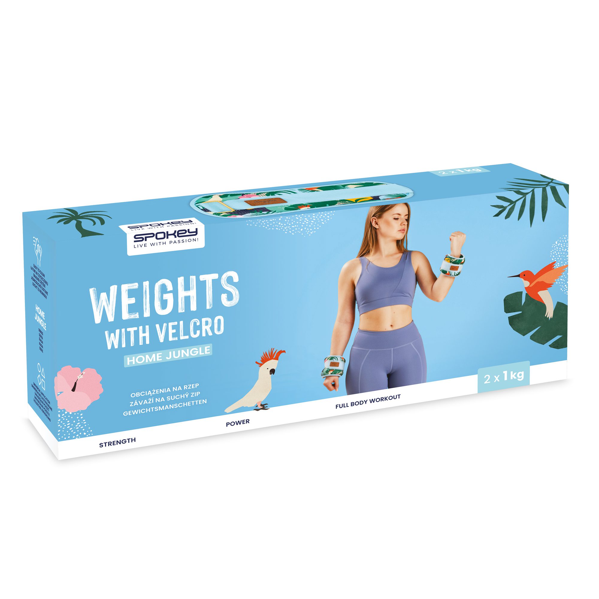 Spokey HOME JUNGLE 2x 1 kg gewichten Spokey HOME JUNGLE 2x 1 kg gewichten