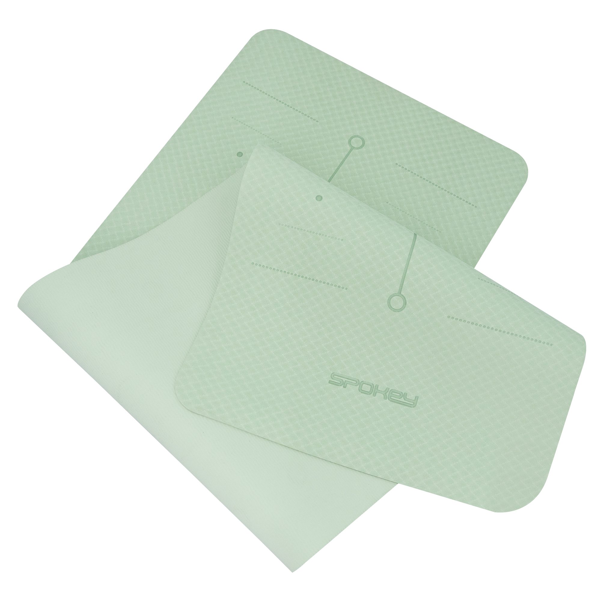 Yoga en fitnessmat groen 183x61 cm - Spokey MANDALA Yoga en fitnessmat groen 183x61 cm - Spokey MANDALA