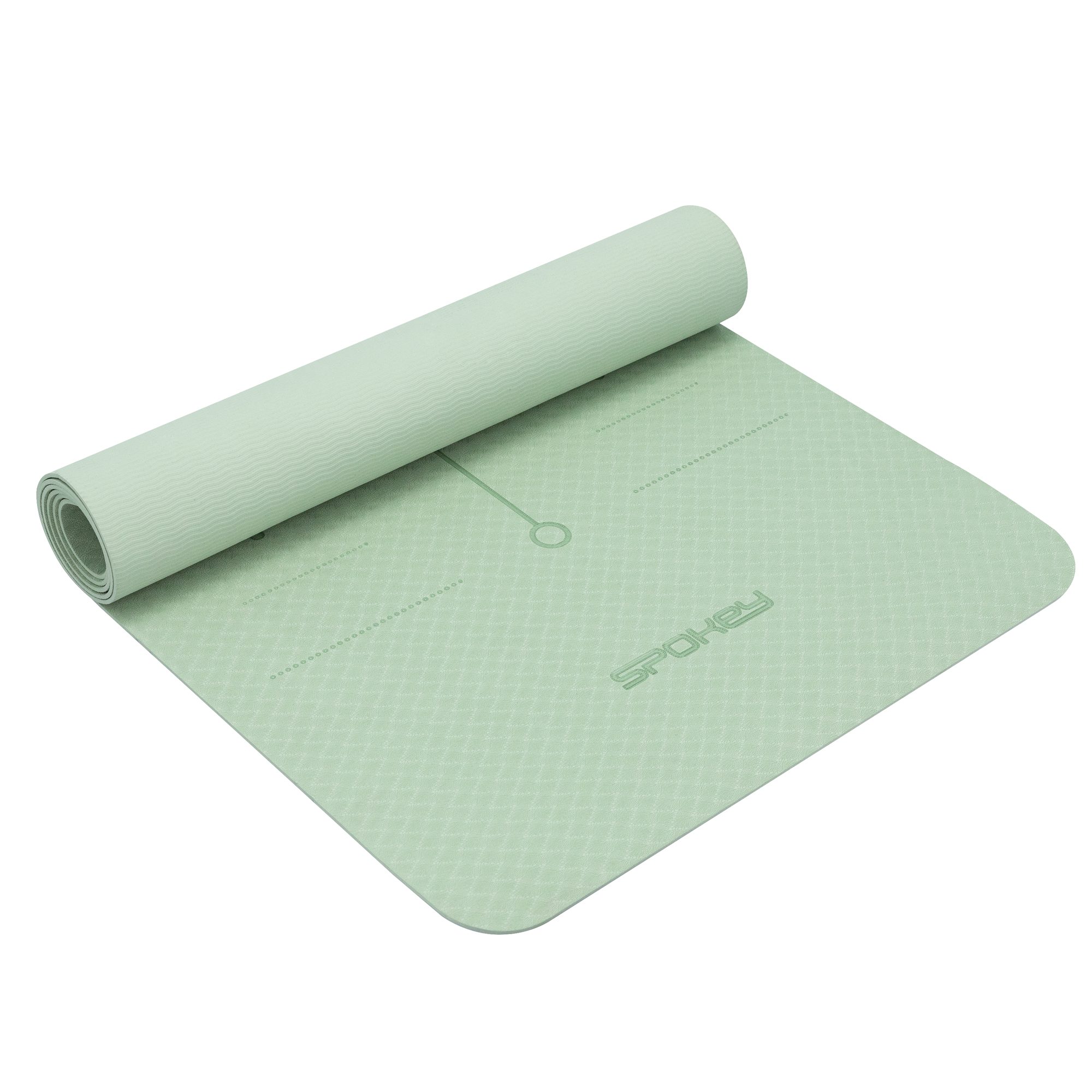 Yoga en fitnessmat groen 183x61 cm - Spokey MANDALA Yoga en fitnessmat groen 183x61 cm - Spokey MANDALA