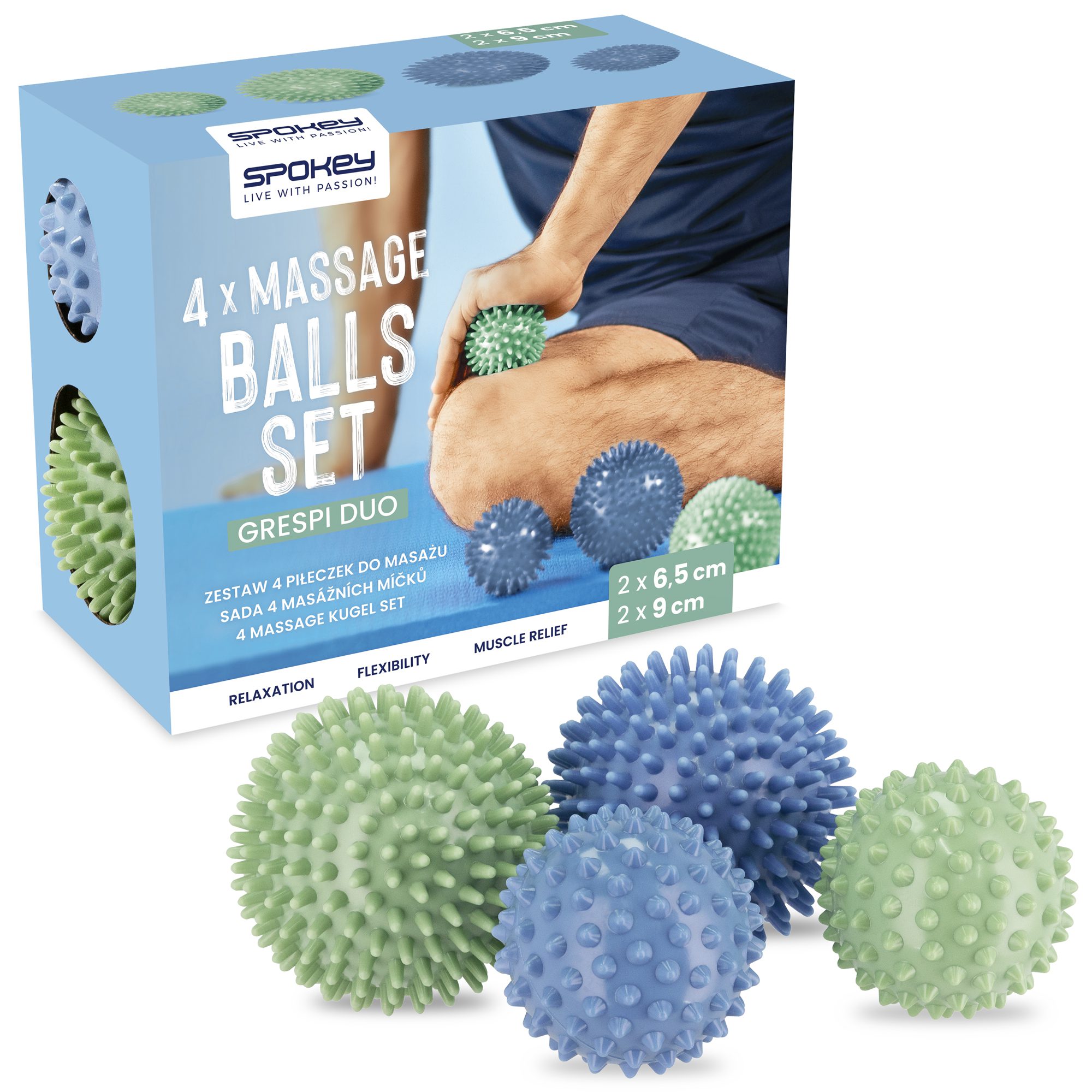 Spokey GRESPI DUO massageballen set Spokey GRESPI DUO massageballen set