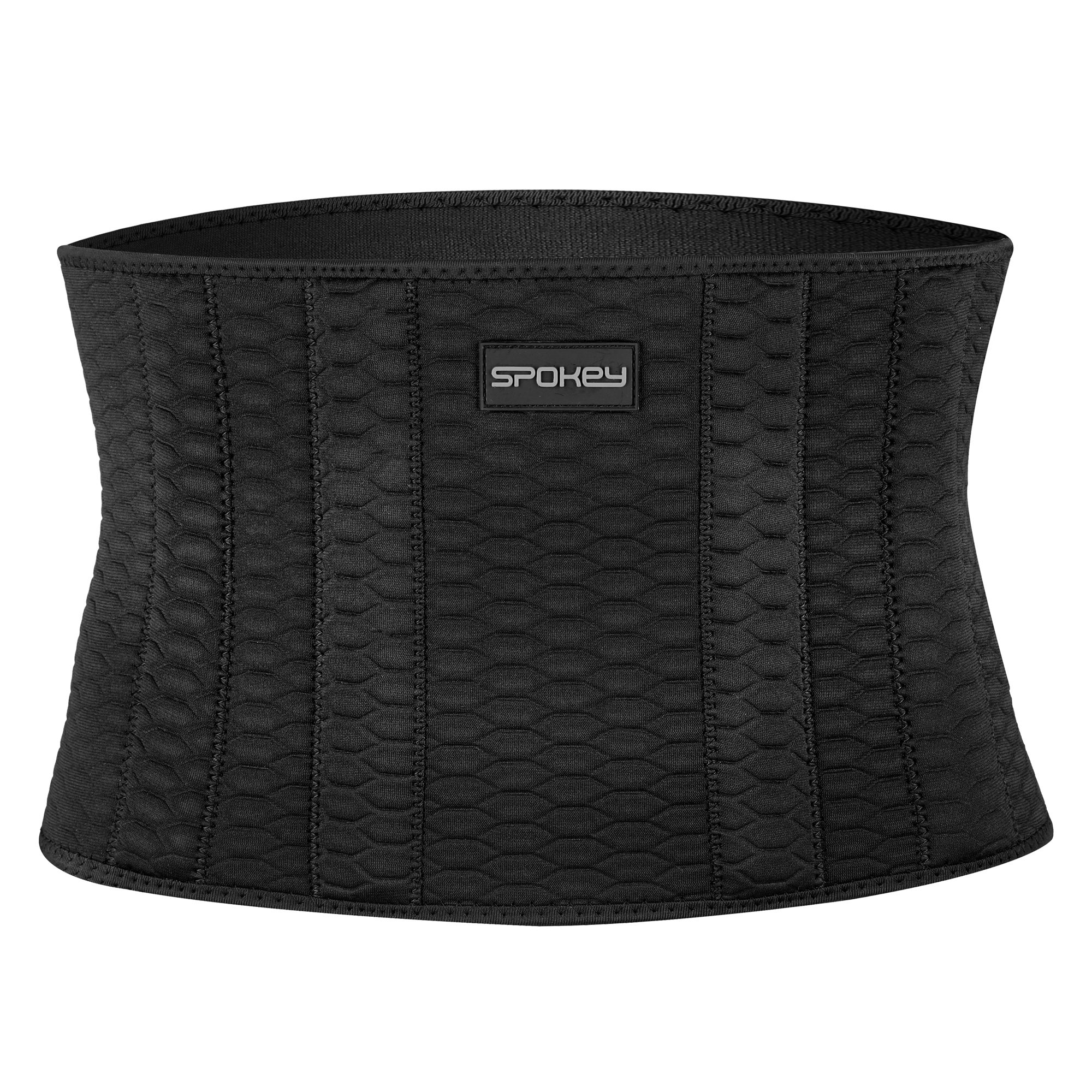 Elastische buikzweetband zwart - Spokey LINE Elastische buikzweetband zwart - Spokey LINE
