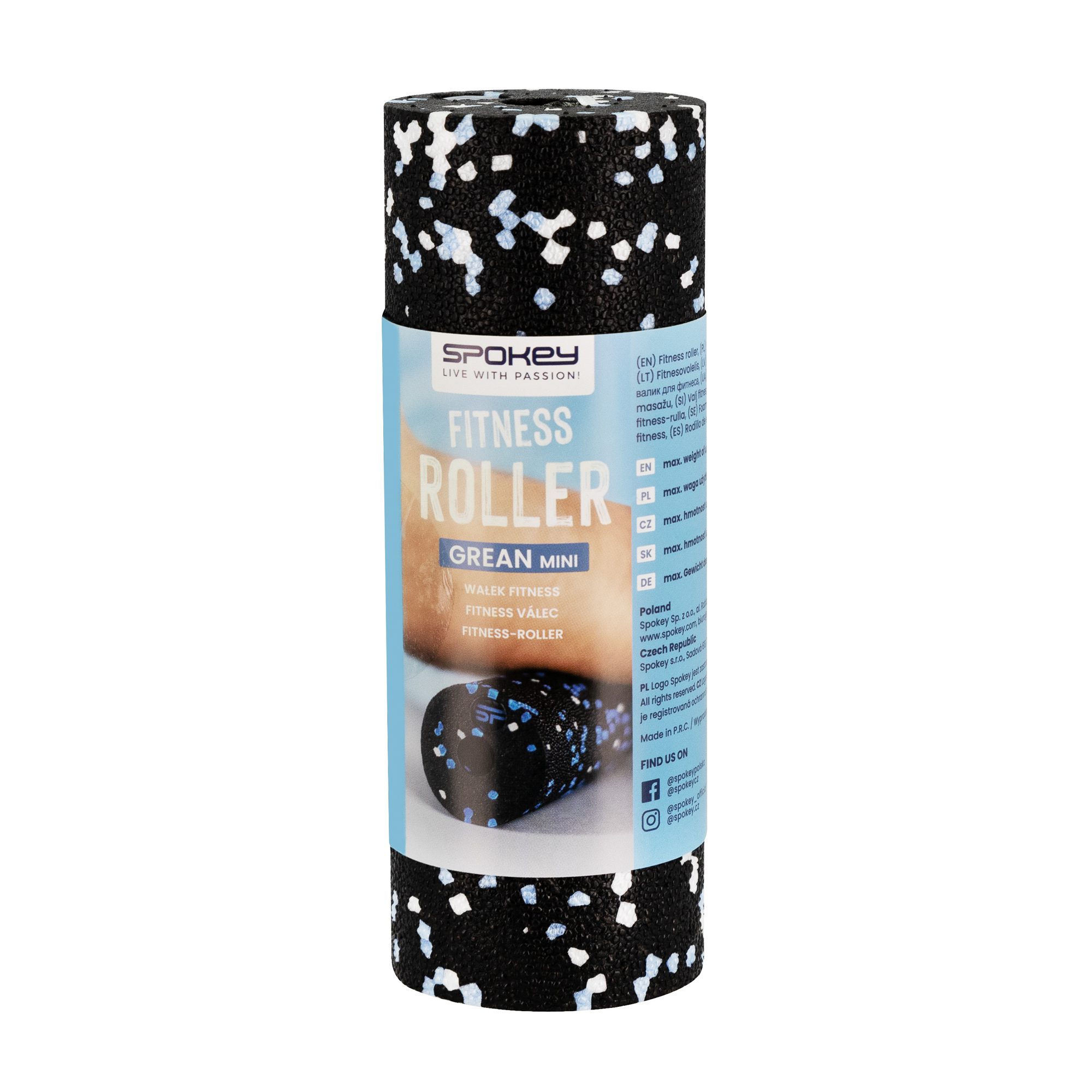 Mini massage roller voor spierontspanning - Spokey GREAN MINI Mini massage roller voor spierontspanning - Spokey GREAN MINI