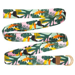 Yogariem met metalen gespen 300x3,8 cm - Spokey HOME JUNGLE