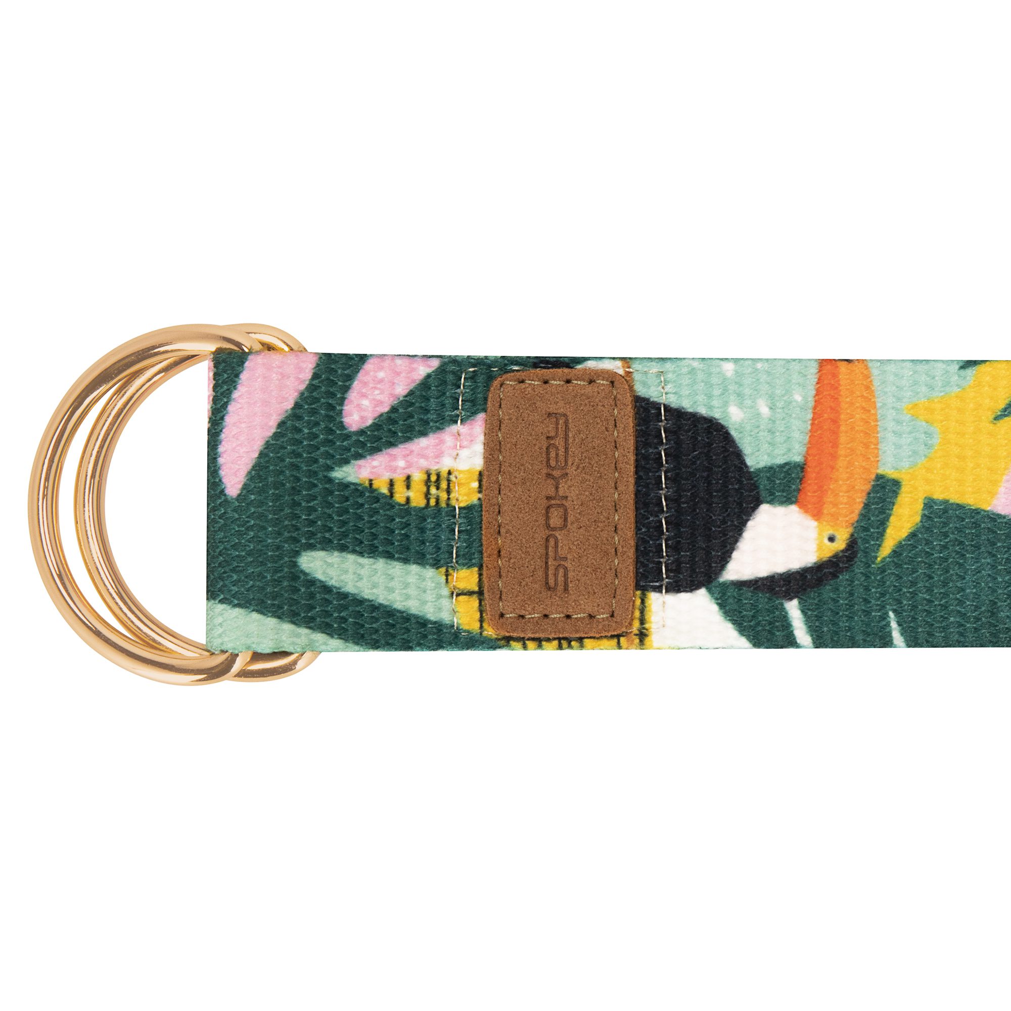 Yogariem met metalen gespen 300x3,8 cm - Spokey HOME JUNGLE Yogariem met metalen gespen 300x3,8 cm - Spokey HOME JUNGLE