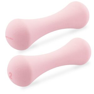 Neoprene dumbbells set 2x2 kg roze - Spokey BONE Neoprene dumbbells set 2x2 kg roze - Spokey BONE