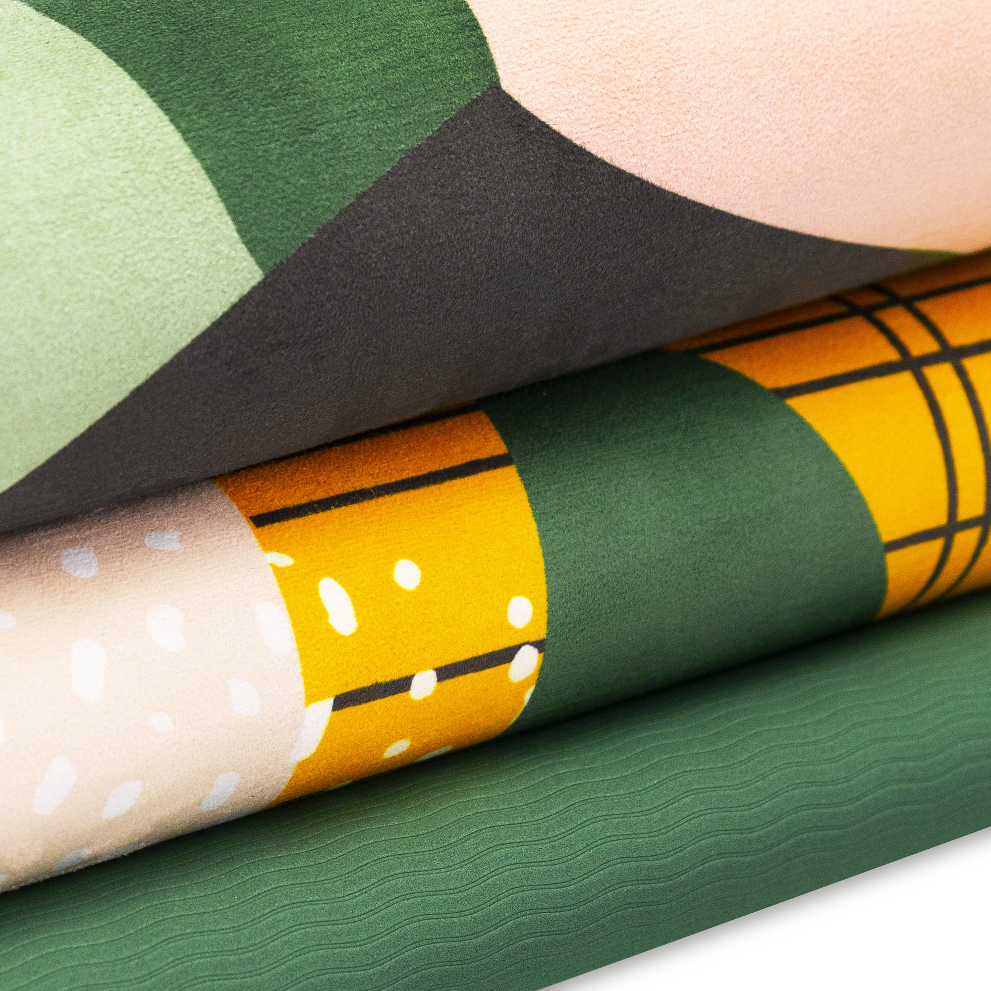 Fitnessmat - Antislip - microfiber suède toplaag - 183x61 cm - dikte 4mm - Spokey HOME JUNGLE Fitnessmat - Antislip - microfiber suède toplaag - 183x61 cm - dikte 4mm - Spokey HOME JUNGLE