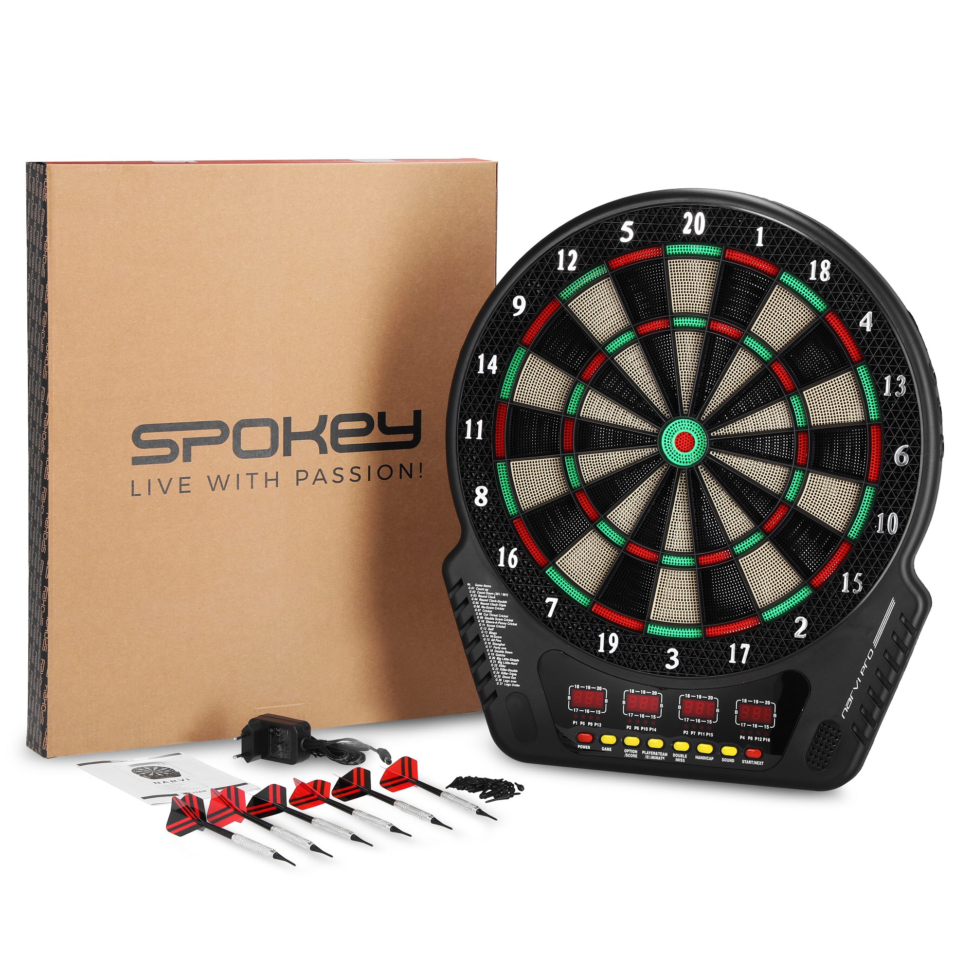 Spokey NARVI PRO elektronisch dartbord Spokey NARVI PRO elektronisch dartbord