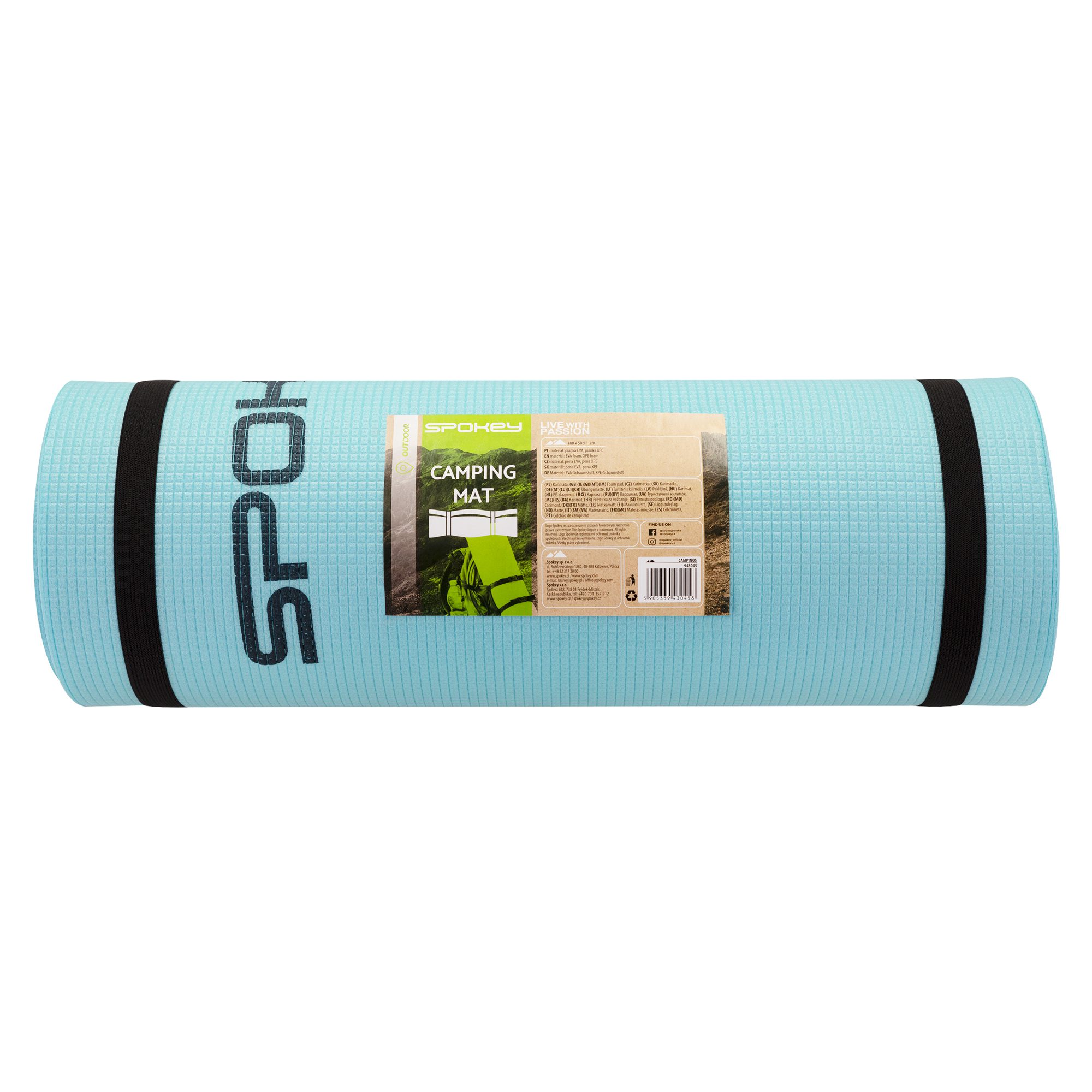 Tweelaags slaapmat Spokey CAMPINOS - 180x50x1cm - Blauw Tweelaags slaapmat Spokey CAMPINOS - 180x50x1cm - Blauw