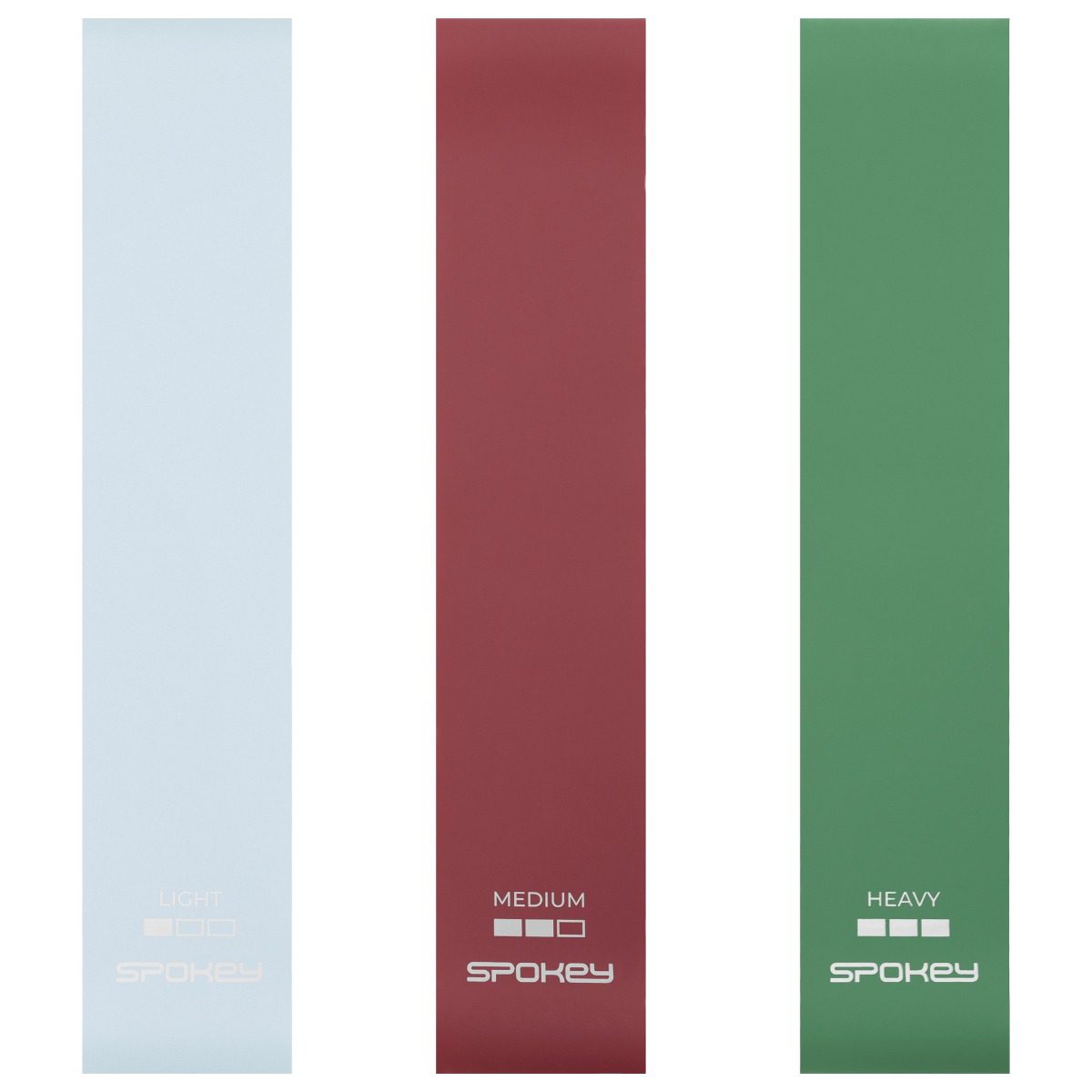 Mini weerstandsbanden set van 3 - Spokey FLEX SET Mini weerstandsbanden set van 3 - Spokey FLEX SET