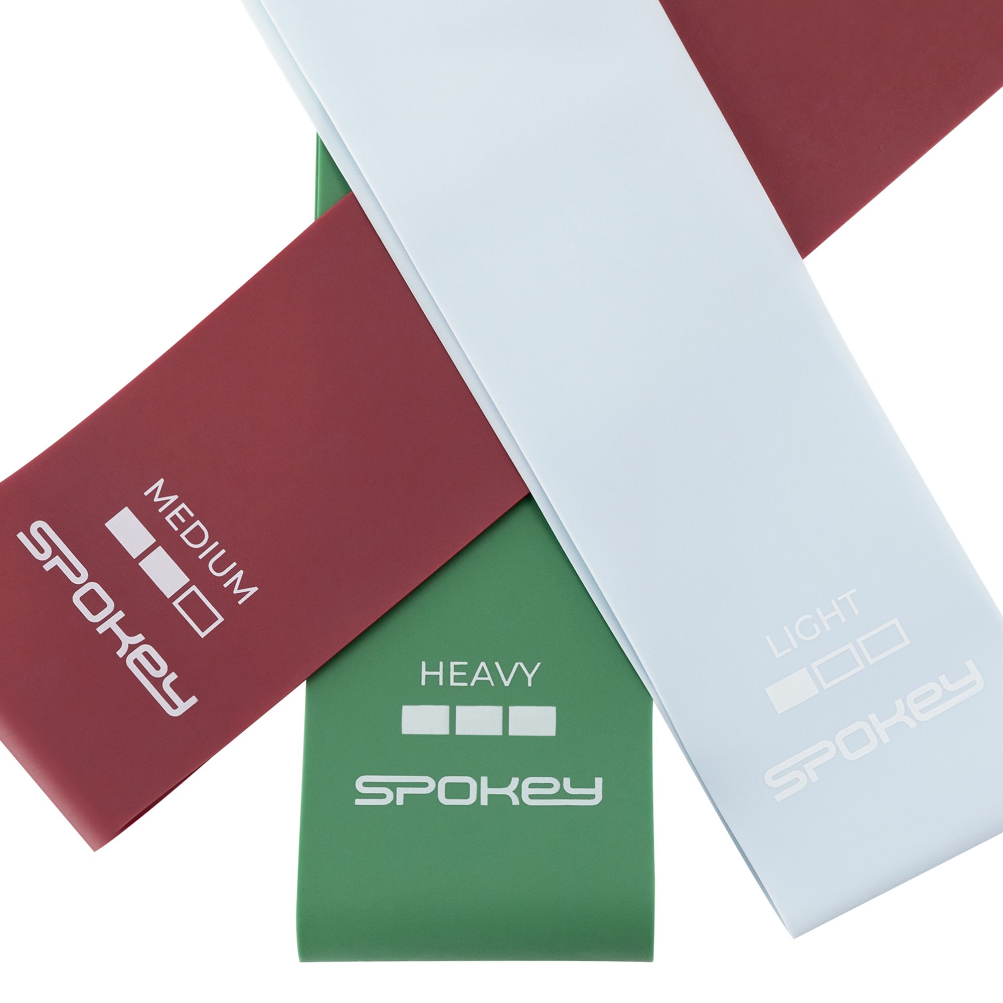 Mini weerstandsbanden set van 3 - Spokey FLEX SET Mini weerstandsbanden set van 3 - Spokey FLEX SET