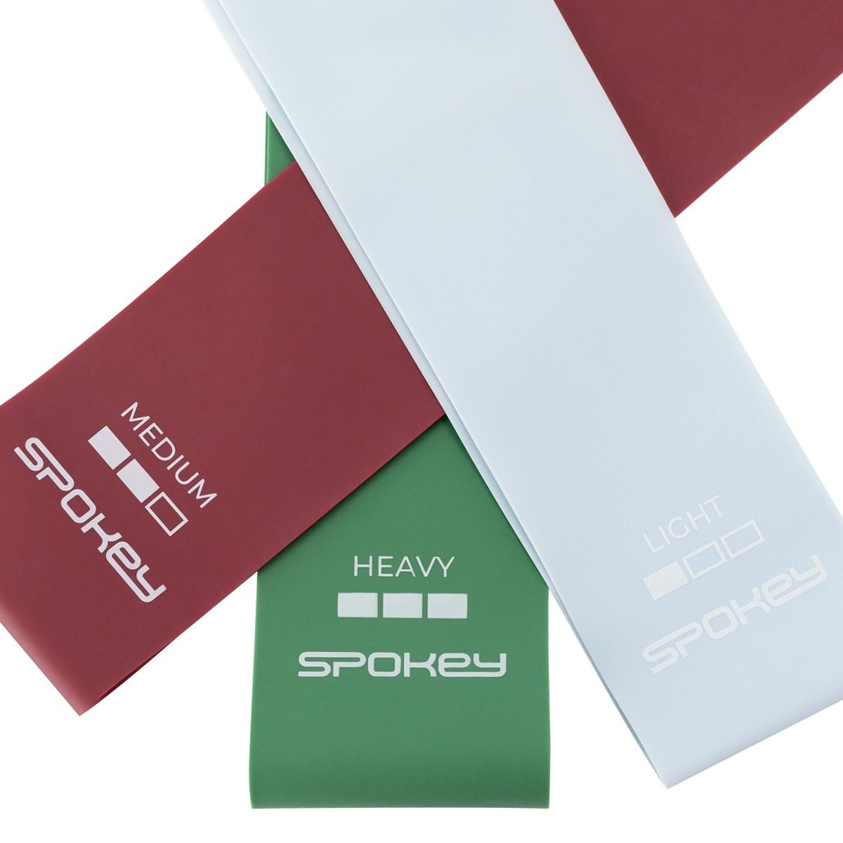 Mini weerstandsbanden set van 3 - Spokey FLEX SET Mini weerstandsbanden set van 3 - Spokey FLEX SET