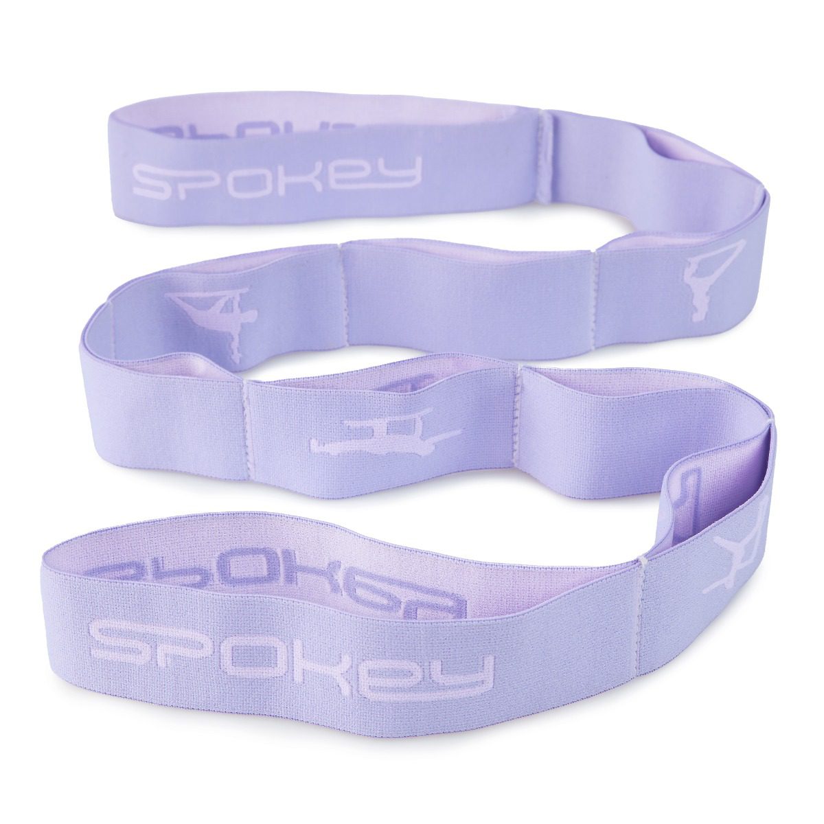 Yoga tape zwart 90x4 cm voor stretchoefeningen - Spokey YOGA TAPE Yoga tape zwart 90x4 cm voor stretchoefeningen - Spokey YOGA TAPE