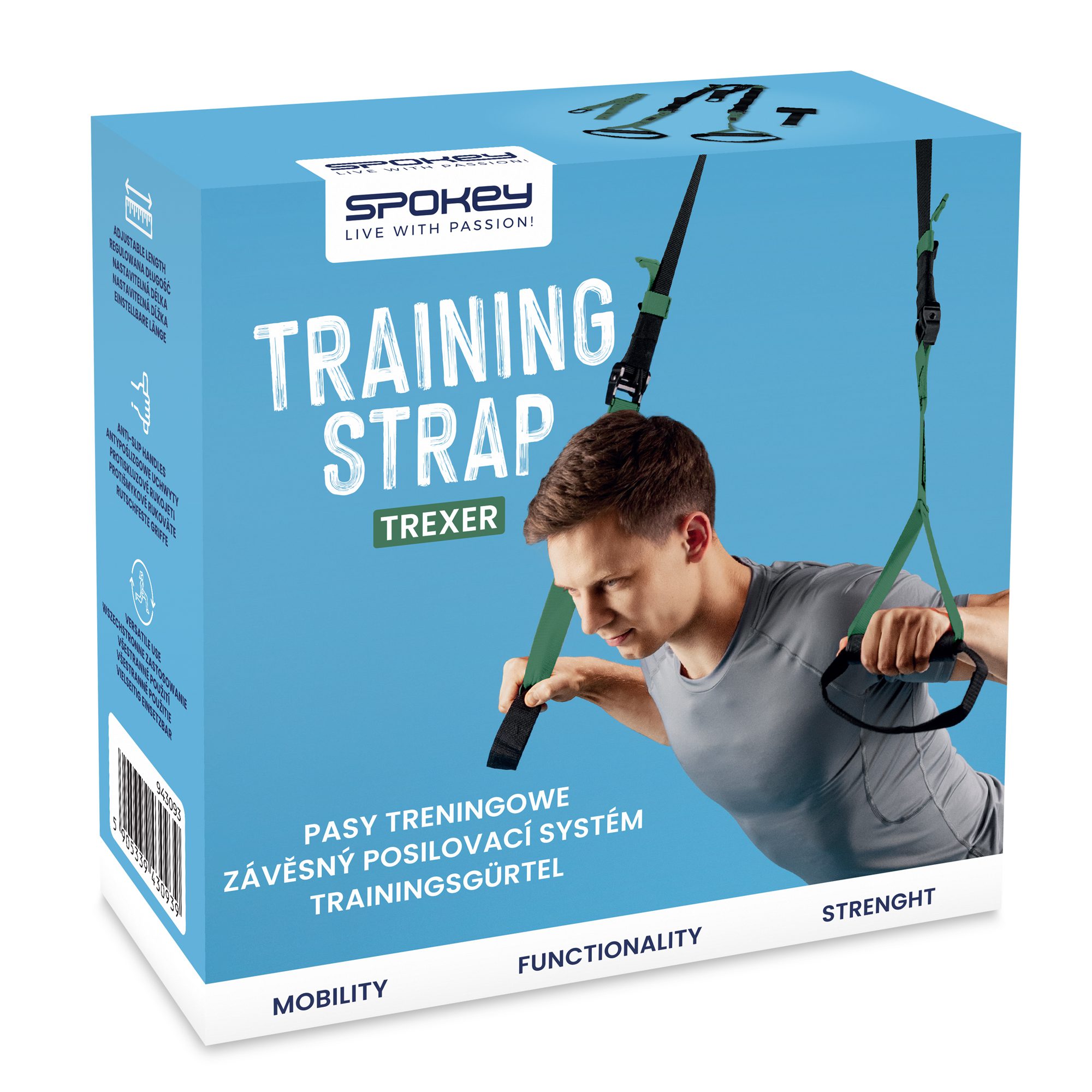 Suspension Trainer (200-290 cm) - Spokey TreXeR Suspension Trainer (200-290 cm) - Spokey TreXeR
