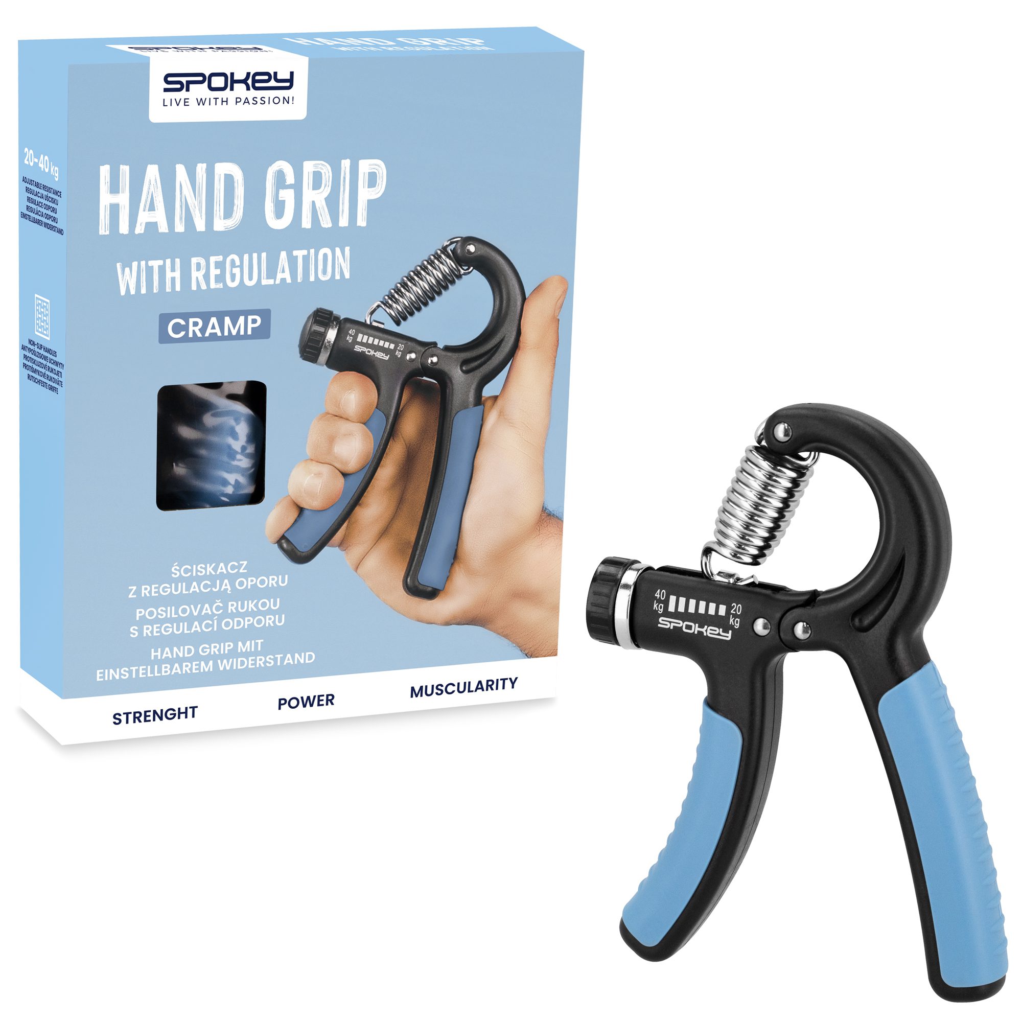 Spokey CRAMP II handgrip met regulatie Spokey CRAMP II handgrip met regulatie