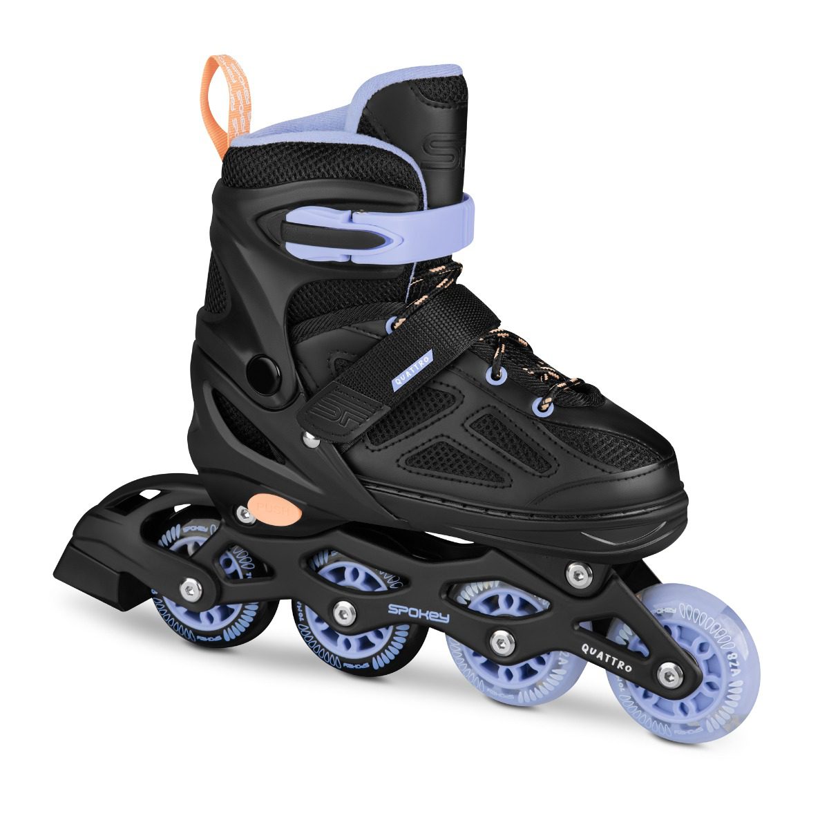 Spokey Quattro 4in1 skates zwart/licht blauw 30-33 Spokey Quattro 4in1 skates zwart/licht blauw 30-33