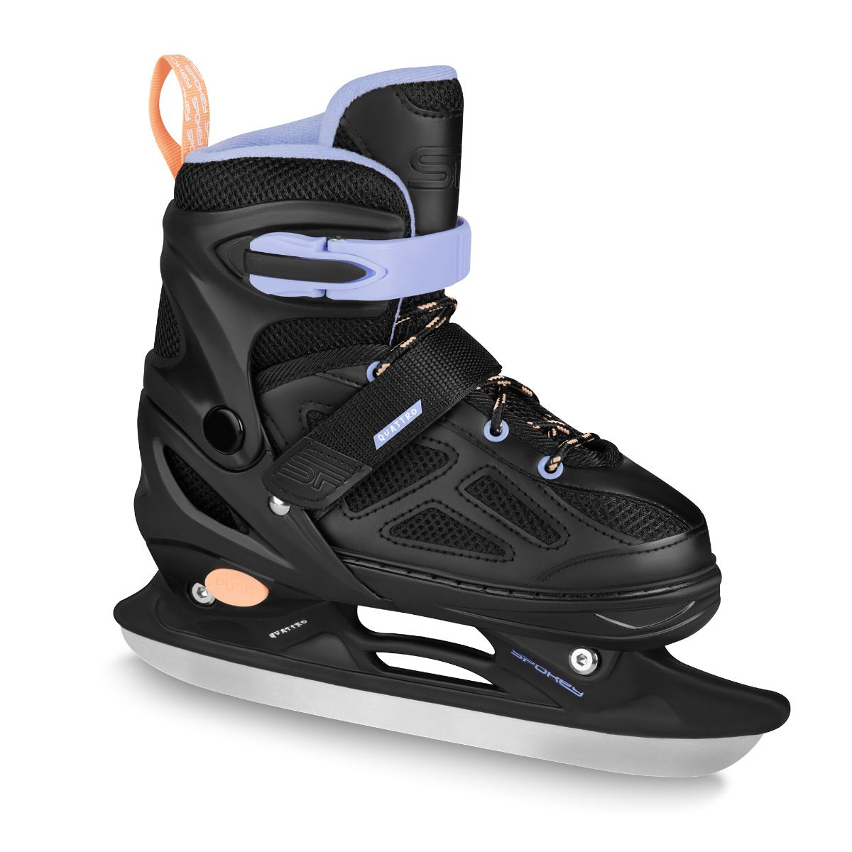 Spokey Quattro 4in1 skates zwart/licht blauw 30-33 Spokey Quattro 4in1 skates zwart/licht blauw 30-33
