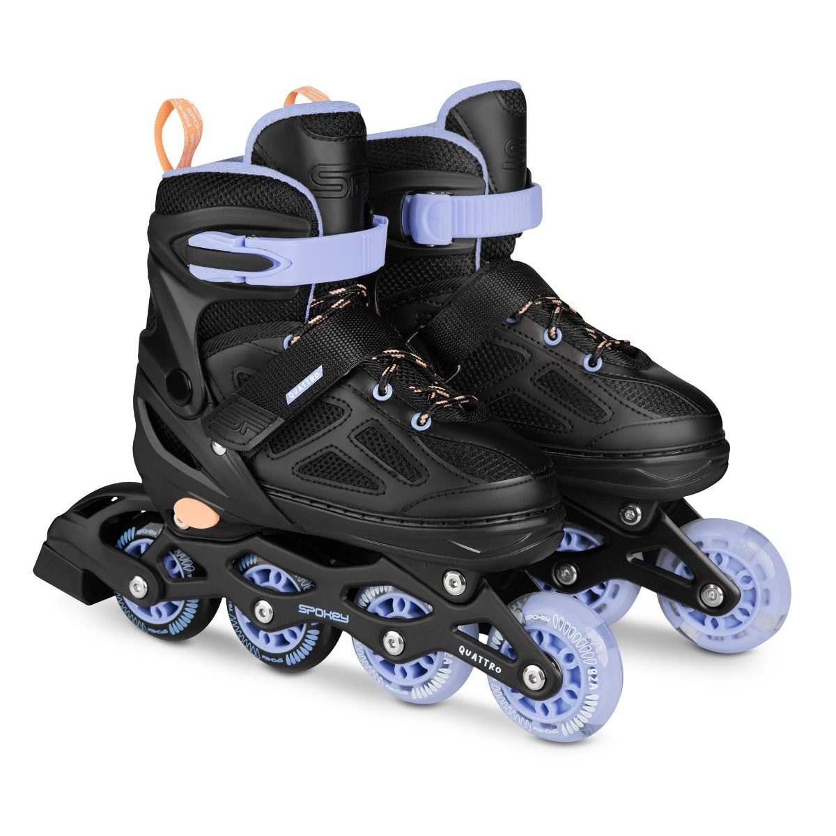 Spokey Quattro 4in1 skates zwart/licht blauw 30-33 Spokey Quattro 4in1 skates zwart/licht blauw 30-33