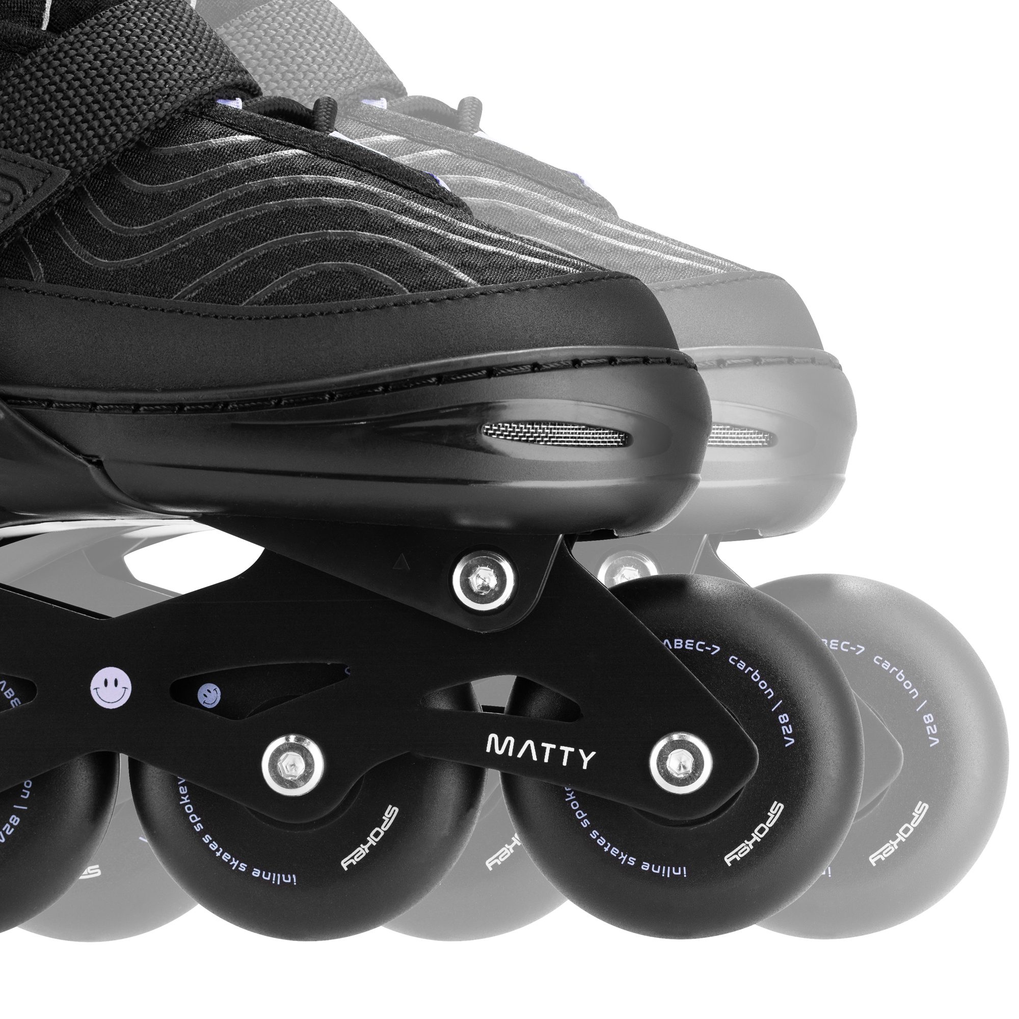 Verstelbare inline skates - Spokey MATTY - (zwart / paars) Verstelbare inline skates - Spokey MATTY - (zwart / paars)