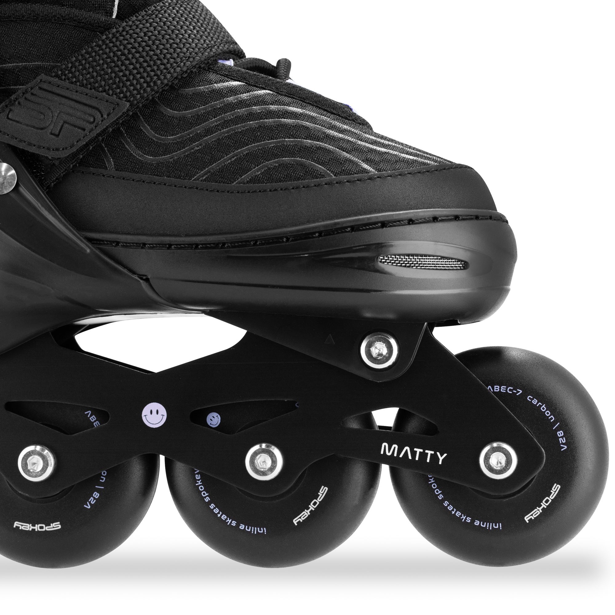 Verstelbare inline skates - Spokey MATTY - (zwart / paars) Verstelbare inline skates - Spokey MATTY - (zwart / paars)