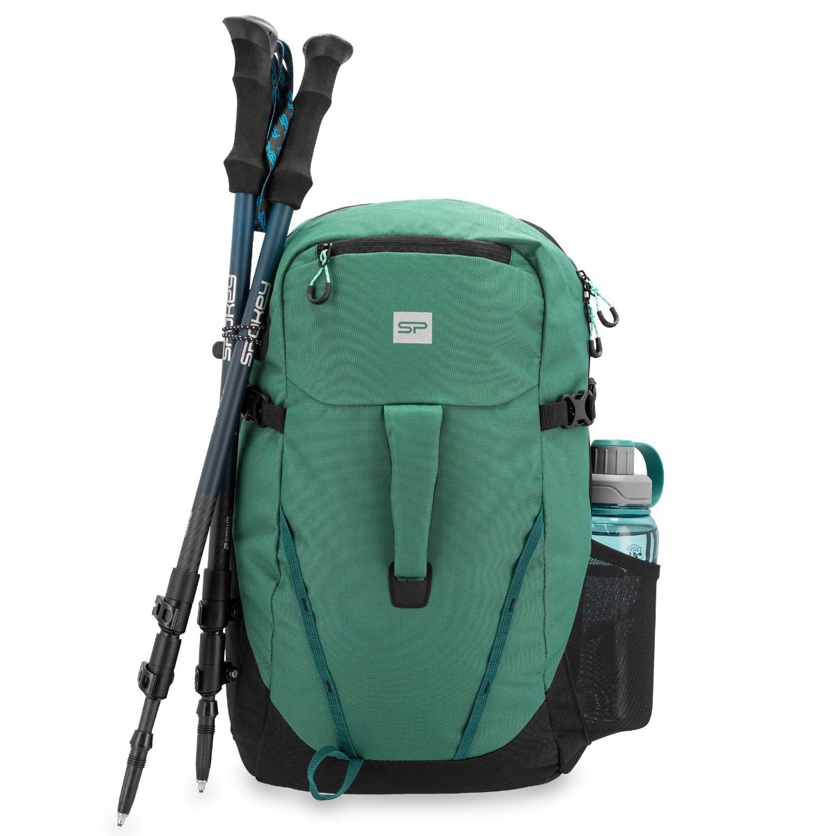 Spokey BUDDY 35L groene hiking backpack met ventilatiesysteem Spokey BUDDY 35L groene hiking backpack met ventilatiesysteem