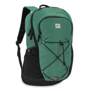 Stijlvolle groene rugtas met laptopvak - 28L - 48 x 27 x 22 cm - Gecoat - Spokey KOBE