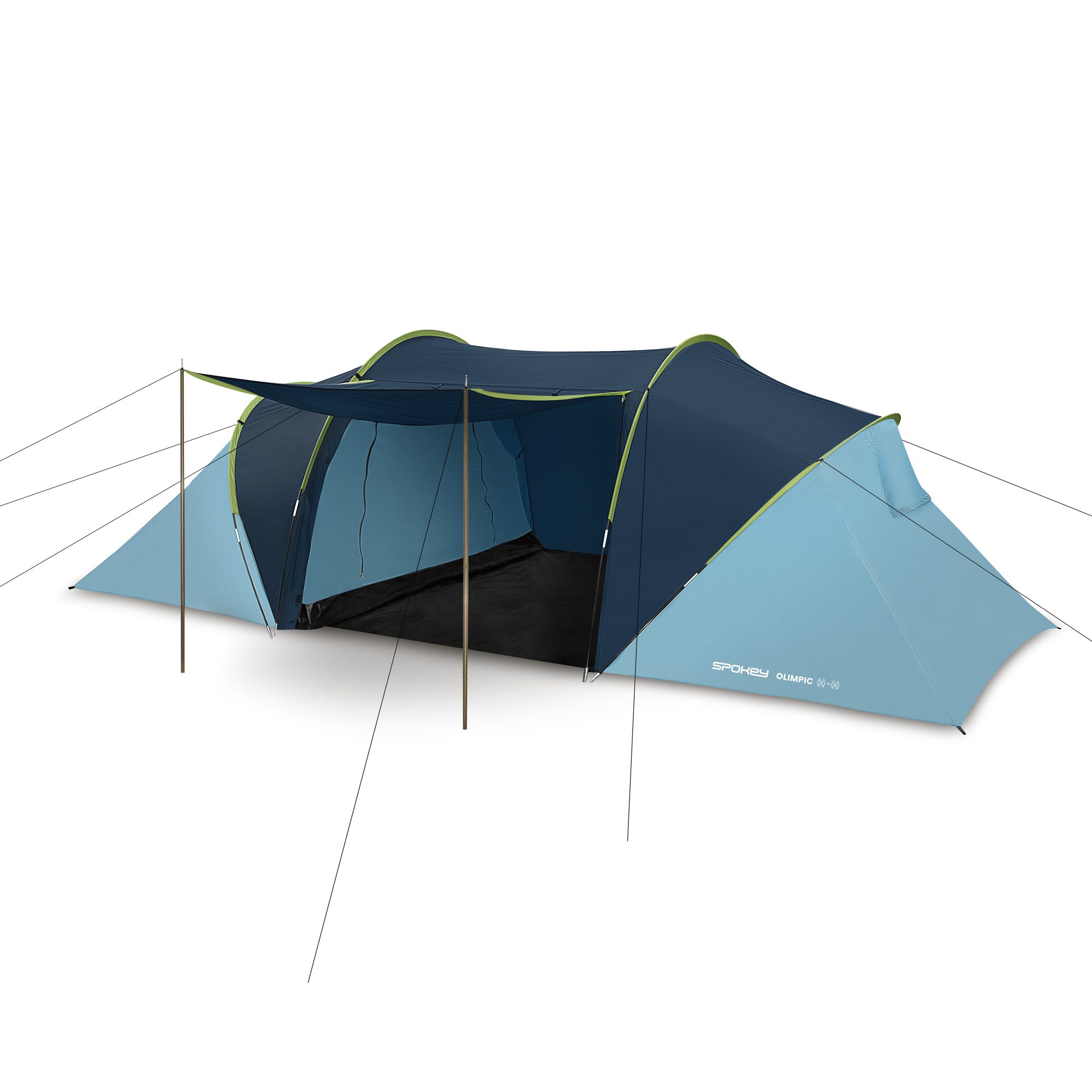 4-persoons tent Spokey OLIMPIC 2+2 met 2 slaapcabines (430×220×130 cm) 4-persoons tent Spokey OLIMPIC 2+2 met 2 slaapcabines (430×220×130 cm)