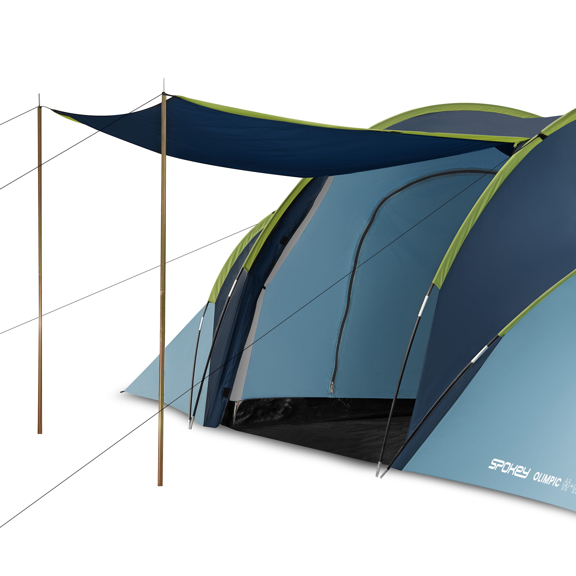 4-persoons tent Spokey OLIMPIC 2+2 met 2 slaapcabines (430×220×130 cm) 4-persoons tent Spokey OLIMPIC 2+2 met 2 slaapcabines (430×220×130 cm)