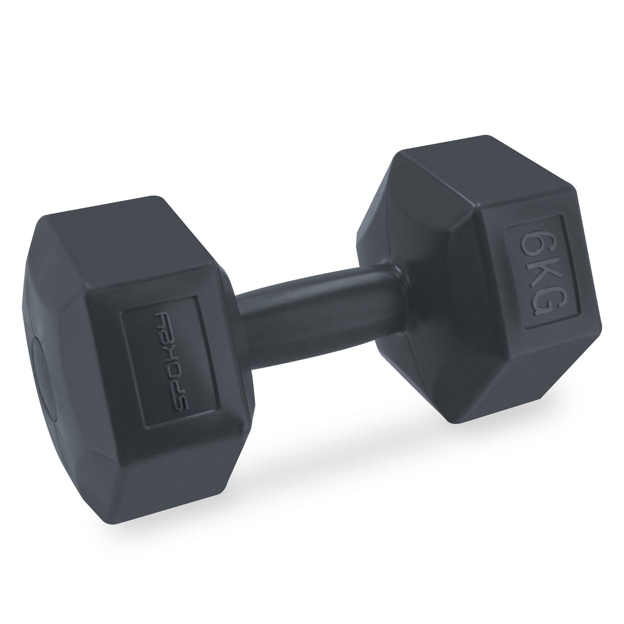 Hexagonale dumbbell set 2x6 kg zwart - Spokey MONSTER Hexagonale dumbbell set 2x6 kg zwart - Spokey MONSTER