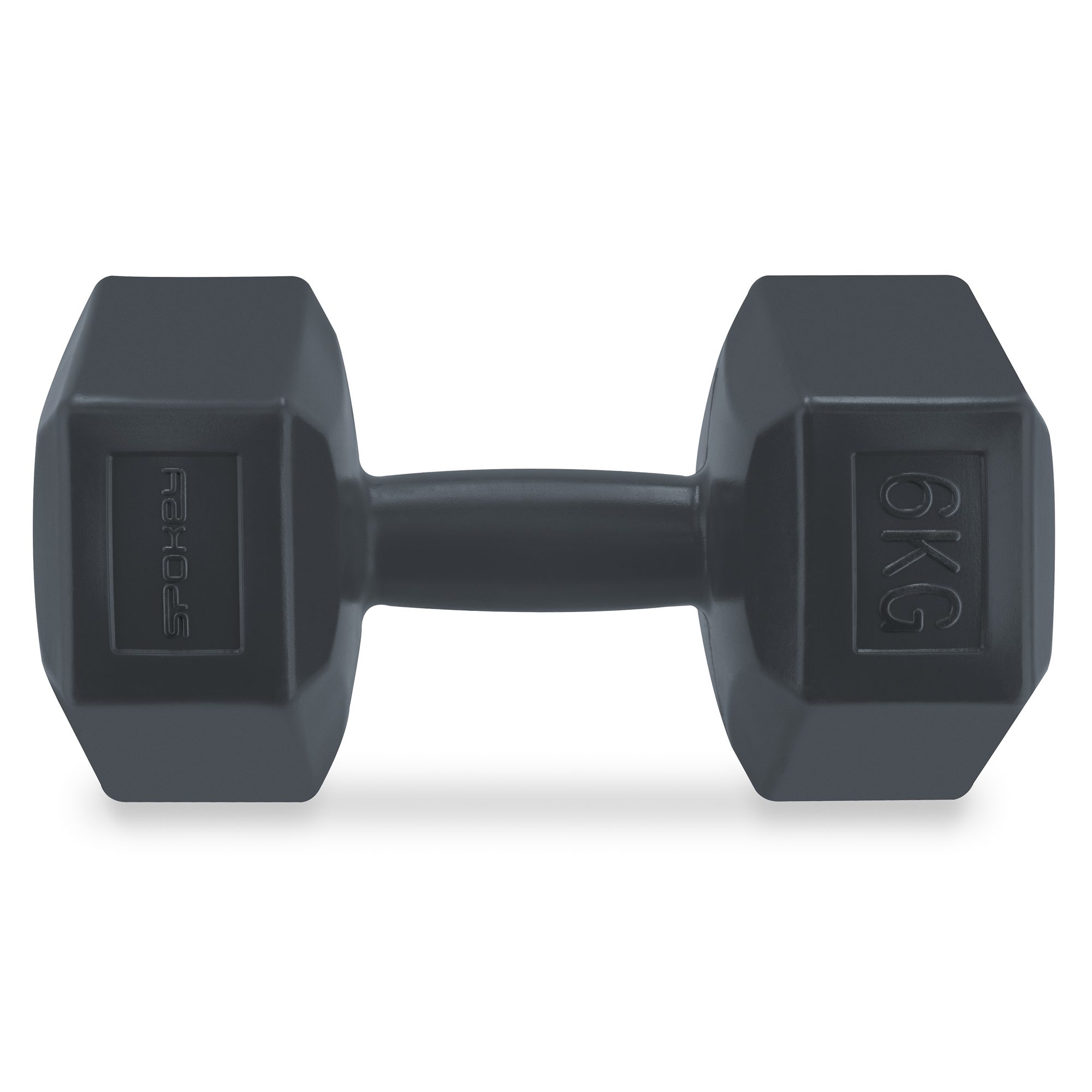 Hexagonale dumbbell set 2x6 kg zwart - Spokey MONSTER Hexagonale dumbbell set 2x6 kg zwart - Spokey MONSTER