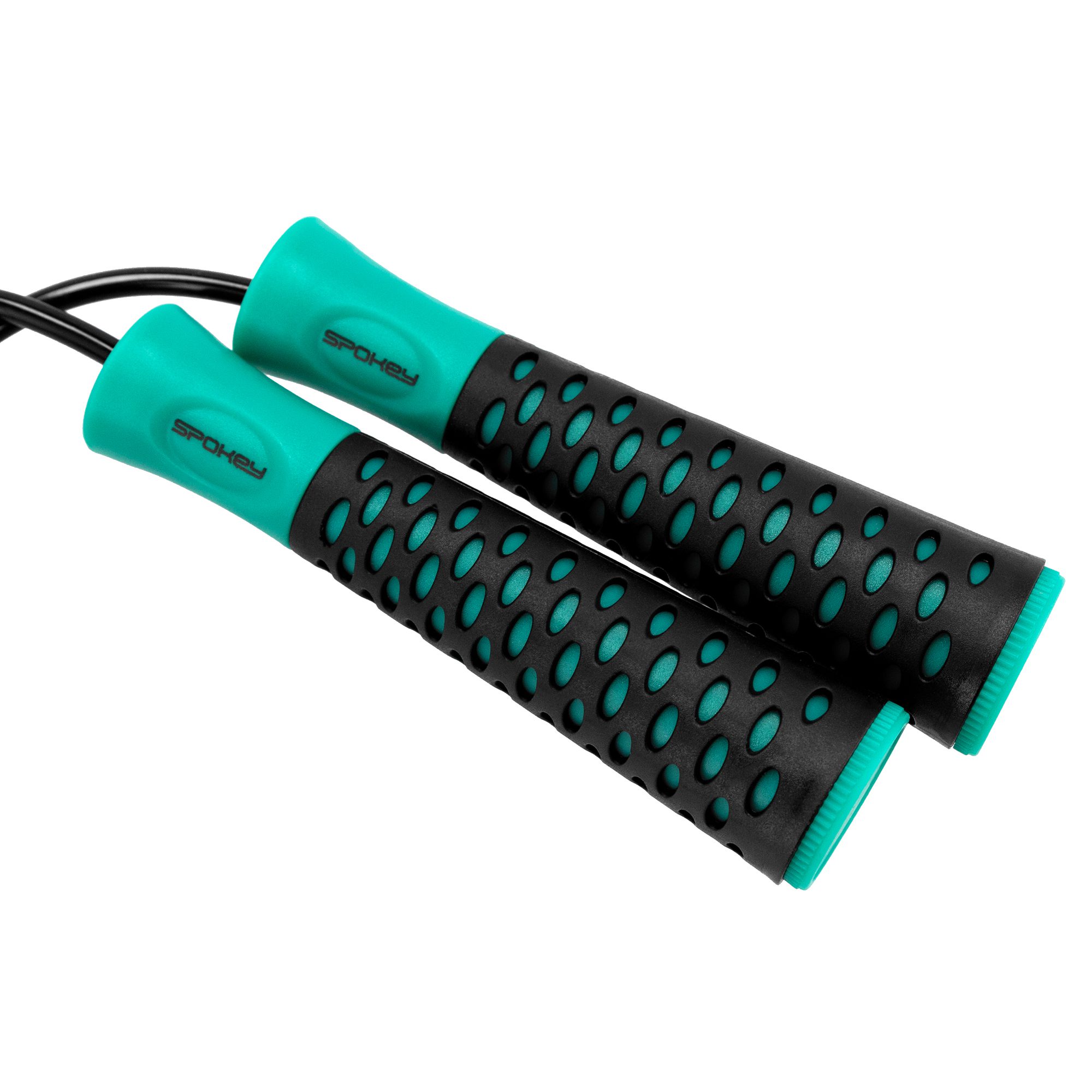 Spokey CANDY ROPE springtouw zwart/groen Spokey CANDY ROPE springtouw zwart/groen