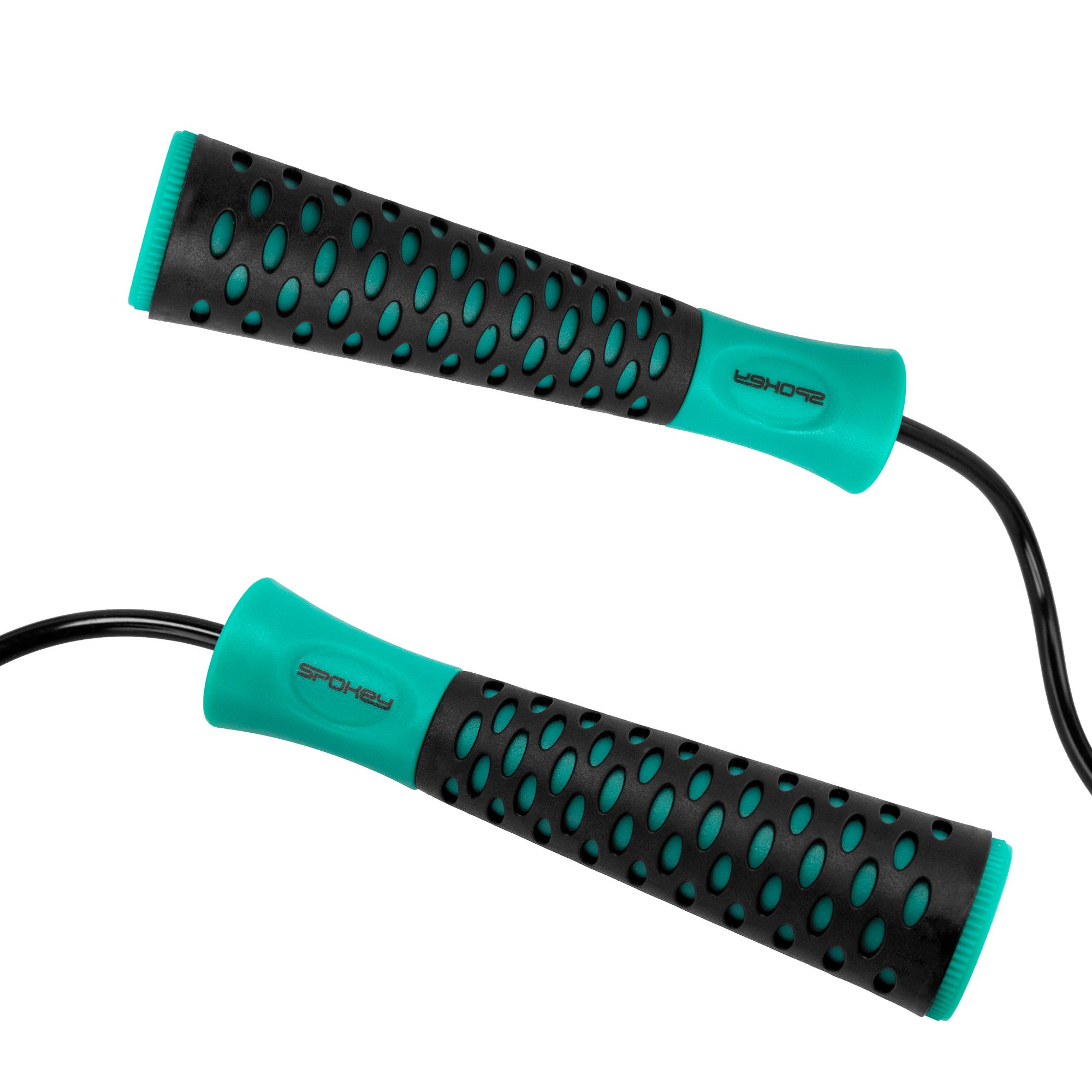 Spokey CANDY ROPE springtouw zwart/groen Spokey CANDY ROPE springtouw zwart/groen