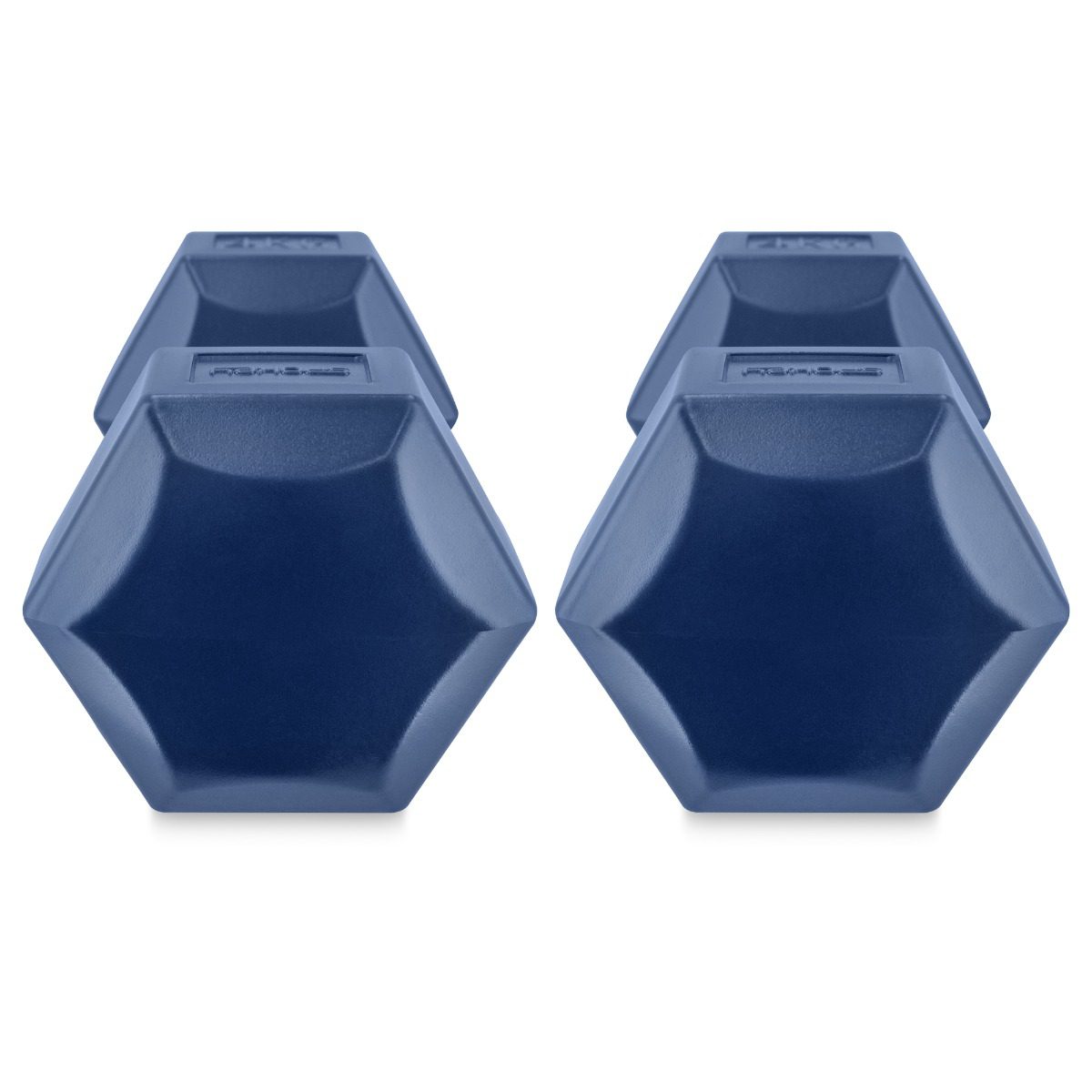 Set van hexagonale dumbbells 2x4 kg blauw - Spokey MONSTER Set van hexagonale dumbbells 2x4 kg blauw - Spokey MONSTER