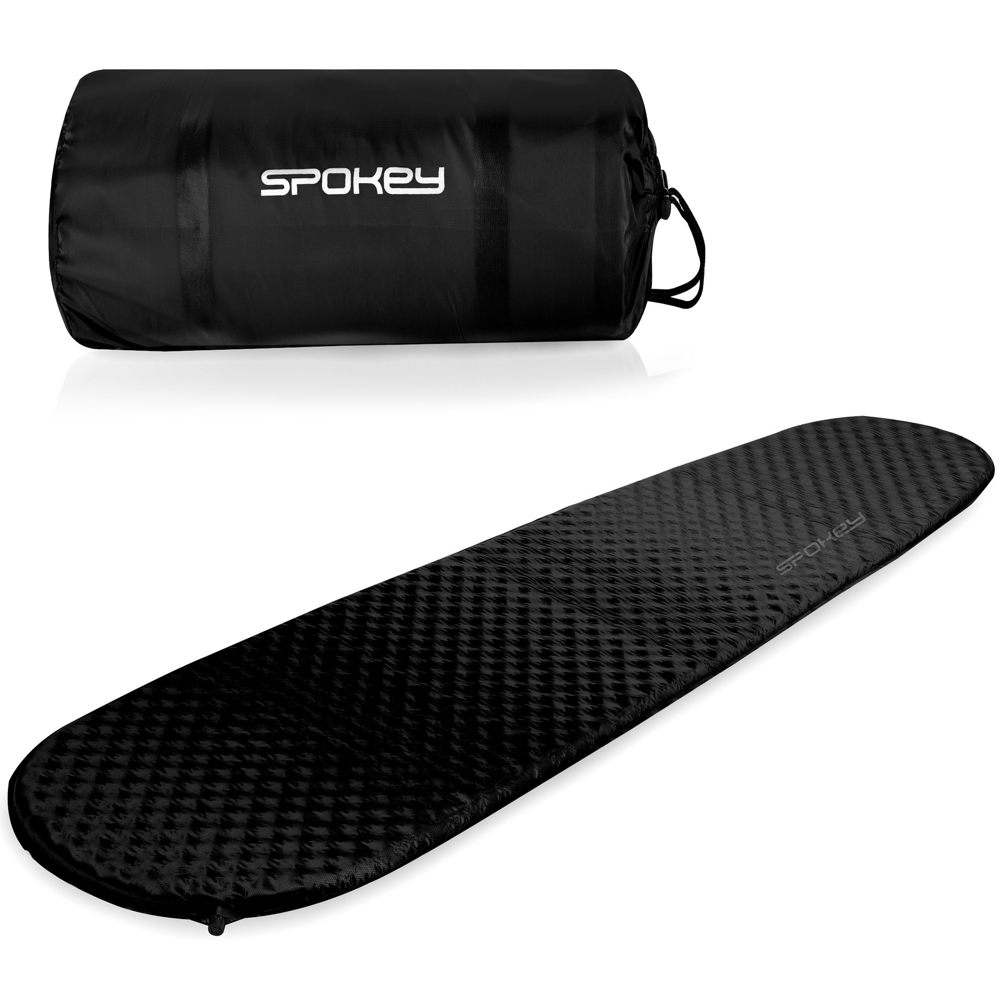 Ultralichte zelfopblazende mat zwart 180x50 cm - Spokey RAMBLER Ultralichte zelfopblazende mat zwart 180x50 cm - Spokey RAMBLER