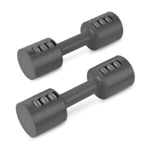 Verstelbare dumbbells 2x 2,5 kg zwart - Spokey MULTIBELL