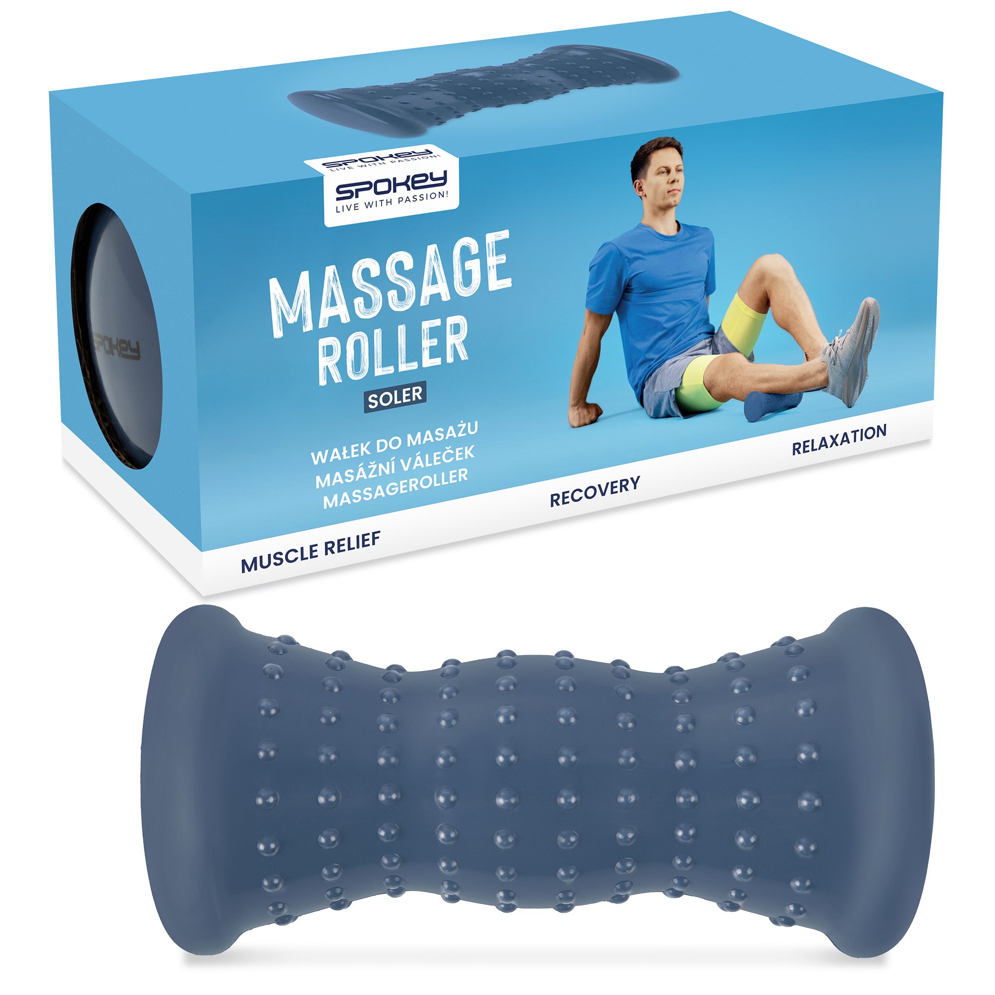 Voetmassage roller zwart - Spokey SOLER Voetmassage roller zwart - Spokey SOLER
