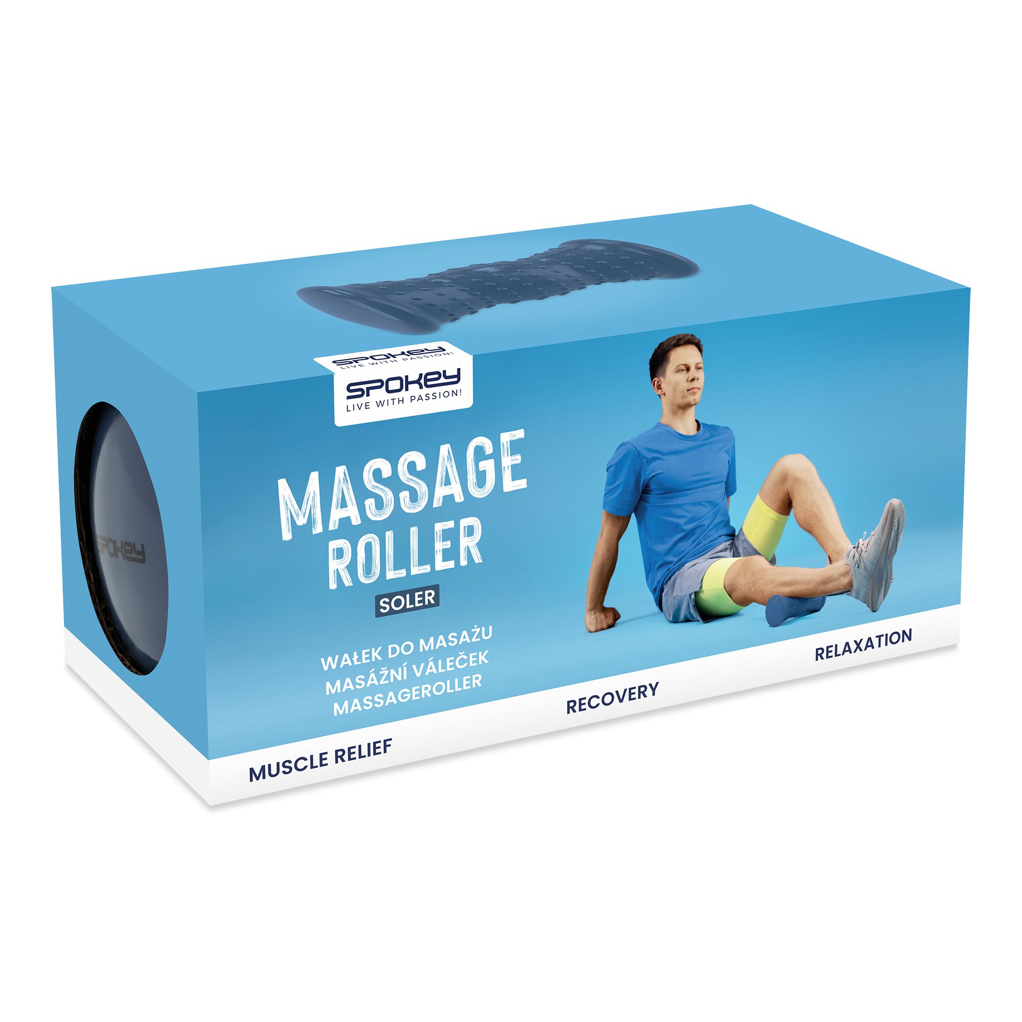 Voetmassage roller zwart - Spokey SOLER Voetmassage roller zwart - Spokey SOLER