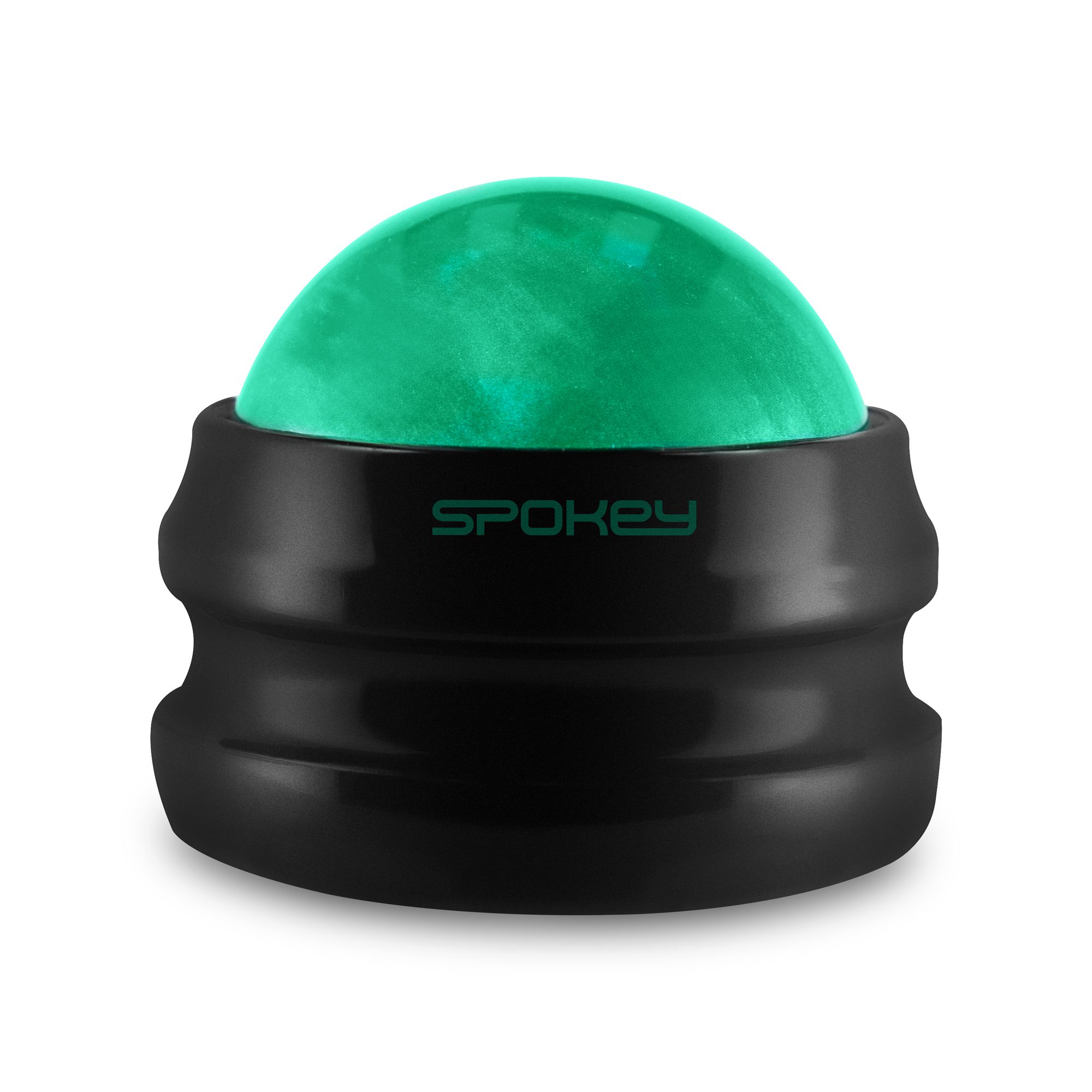 Massagebal zwart 360° met antislip handvat - Spokey GLOB Massagebal zwart 360° met antislip handvat - Spokey GLOB