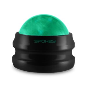 Massagebal zwart 360° met antislip handvat - Spokey GLOB