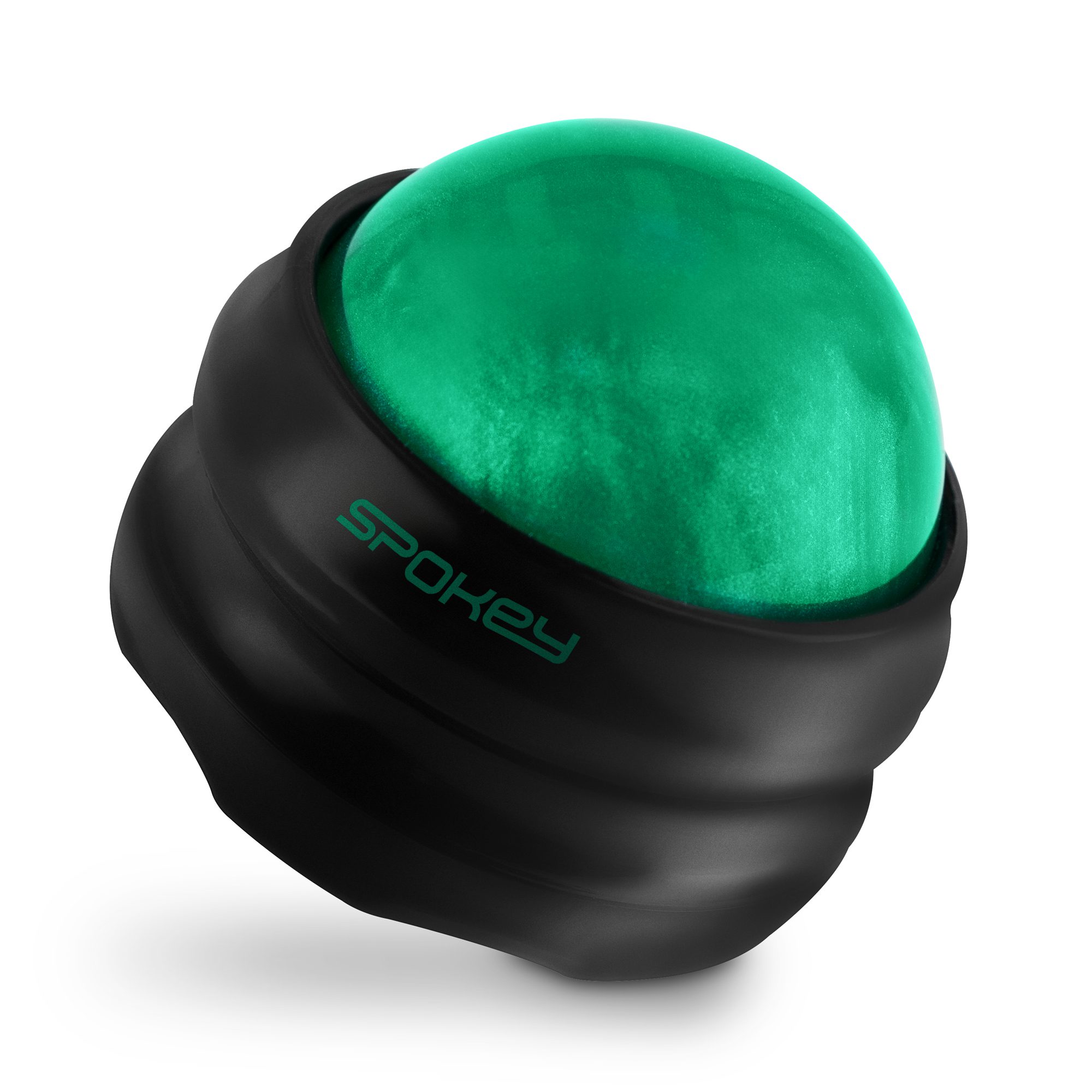 Massagebal zwart 360° met antislip handvat - Spokey GLOB Massagebal zwart 360° met antislip handvat - Spokey GLOB