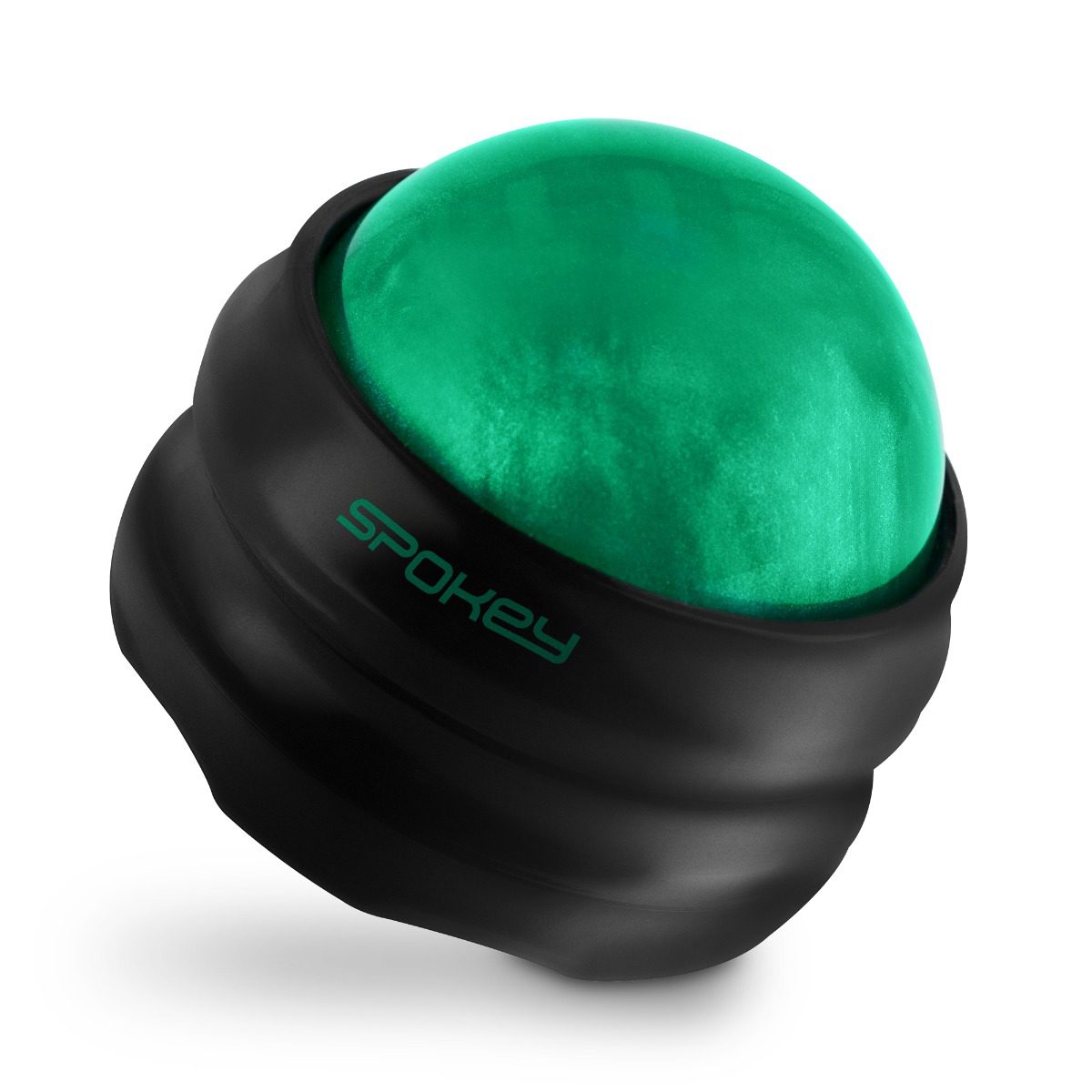 Massagebal zwart 360° met antislip handvat - Spokey GLOB Massagebal zwart 360° met antislip handvat - Spokey GLOB
