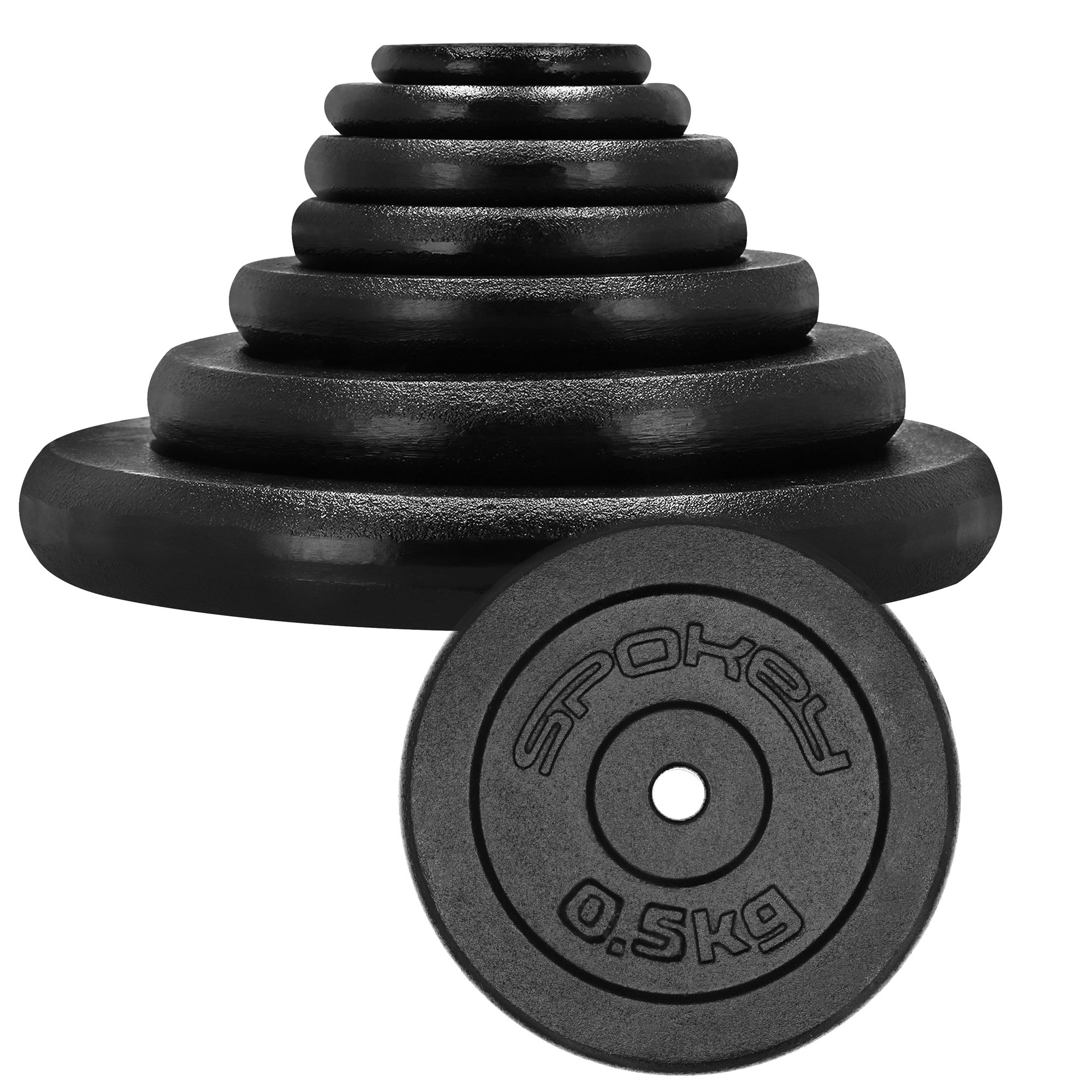 Haltergewicht 10kg zwart - Spokey SINIS Haltergewicht 10kg zwart - Spokey SINIS