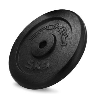 Haltergewicht 5 kg zwart voor krachttraining - Spokey SINIS Haltergewicht 5 kg zwart voor krachttraining - Spokey SINIS