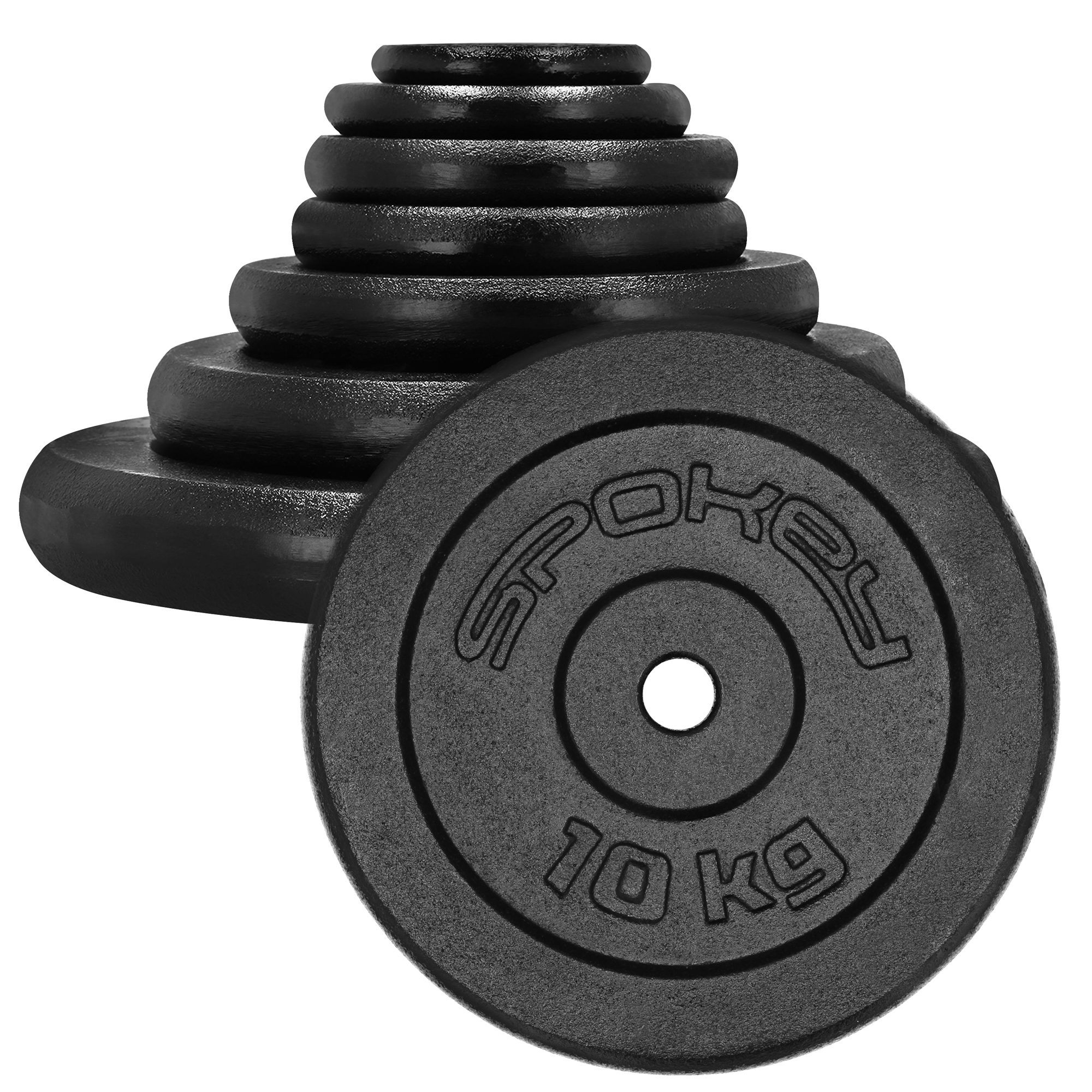 Haltergewicht 10kg zwart - Spokey SINIS Haltergewicht 10kg zwart - Spokey SINIS