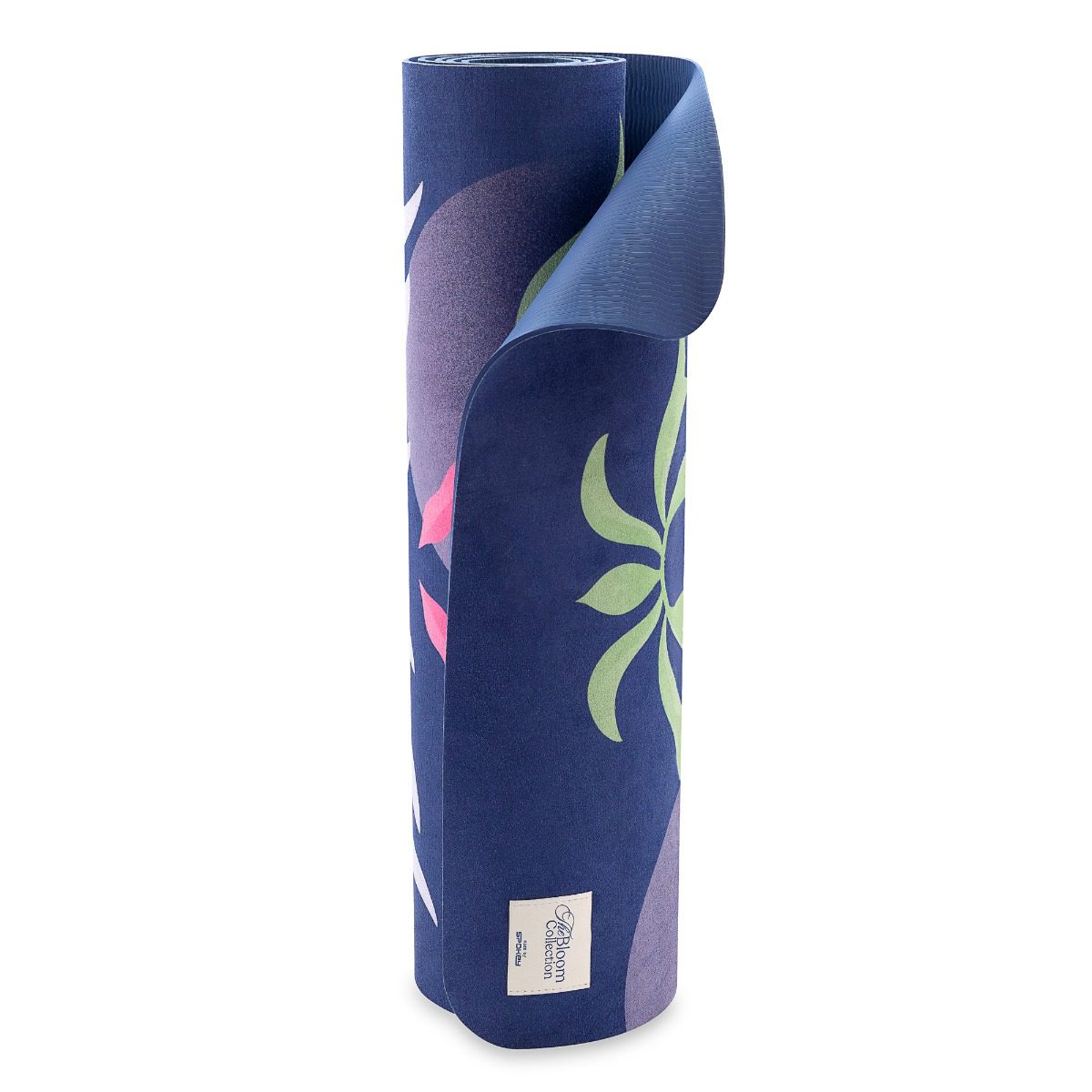 Universele oefenmat 183x61 cm - paars met print Universele oefenmat 183x61 cm - paars met print