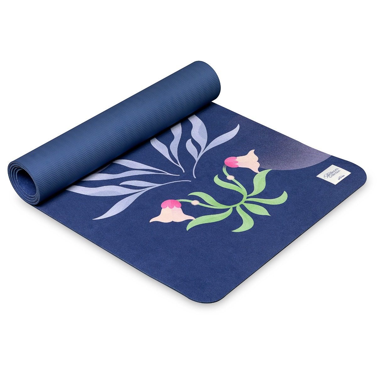 Universele oefenmat 183x61 cm - paars met print Universele oefenmat 183x61 cm - paars met print