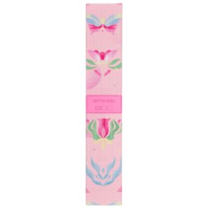 Weerstandsband - Elastische band - Weerstandsniveau 25 kg - 32x5 cm - Roze met bloemenpatroon - Spokey Bloom Medium