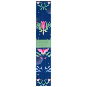 Weerstandsband - Elastische band - Drie weerstandsniveaus (20 / 25 / 30 kg) - 32x5 cm - Blauw met bloemenpatroon - Spokey THE BLOOM