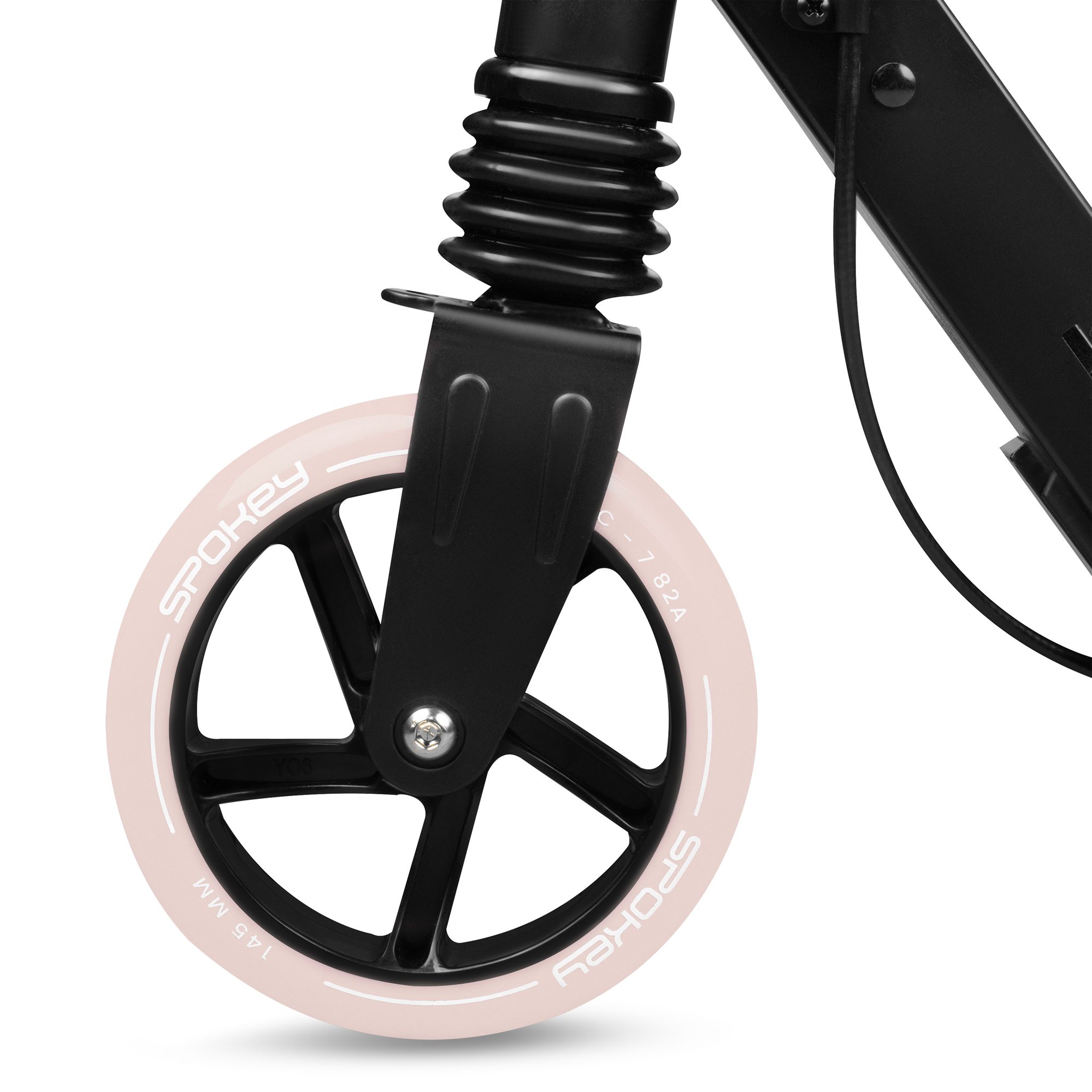 Step voor meisjes - Zwart / Roze - 145mm wielen - Opvouwbaar - Spokey VACAY PRO Step voor meisjes - Zwart / Roze - 145mm wielen - Opvouwbaar - Spokey VACAY PRO