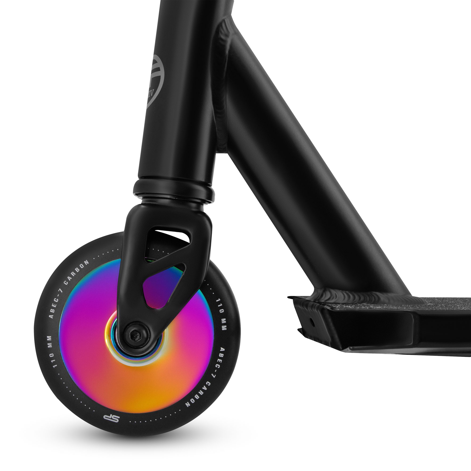 Stuntstep - Zwart met hologram - ABEC-7 - 110 mm / 82A - 87 cm - Spokey MEDUSA Stuntstep - Zwart met hologram - ABEC-7 - 110 mm / 82A - 87 cm - Spokey MEDUSA